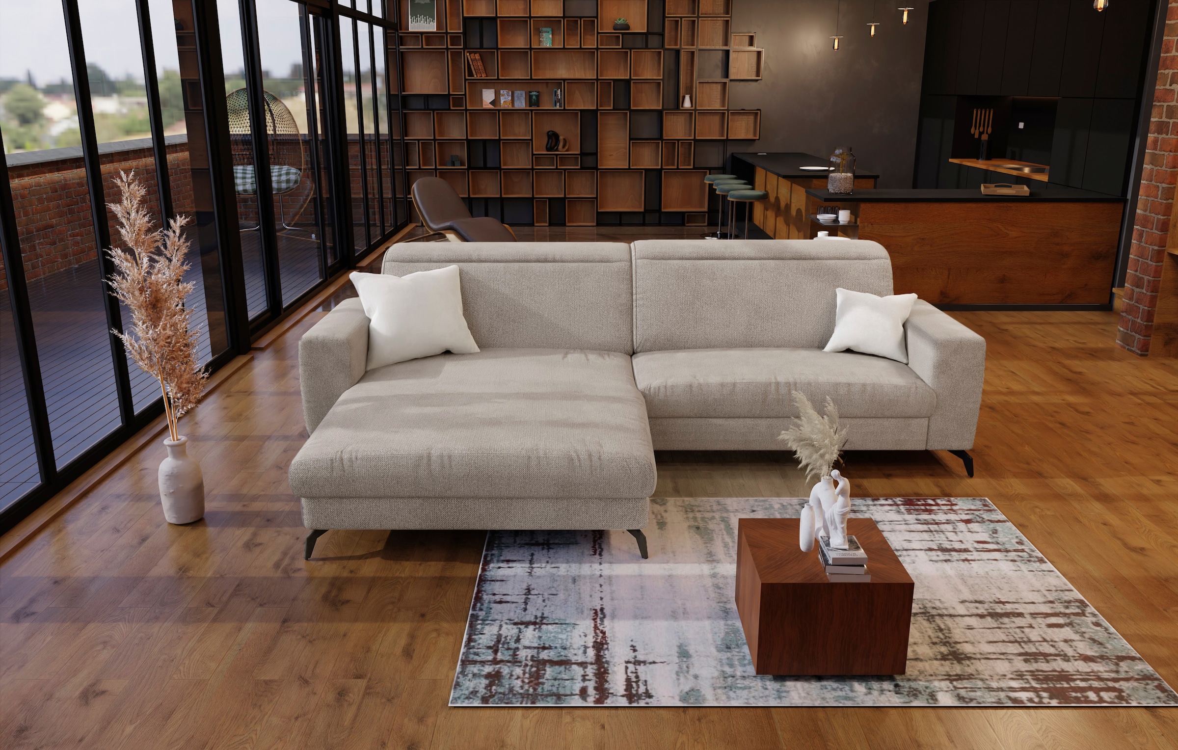 sit&more Ecksofa »Bolero L-Form«