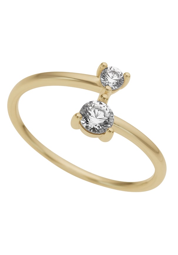 Firetti Goldring »Schmuck Geschenk Gold 333 Damenring Verlobungsring Goldring Solitär«, mit...