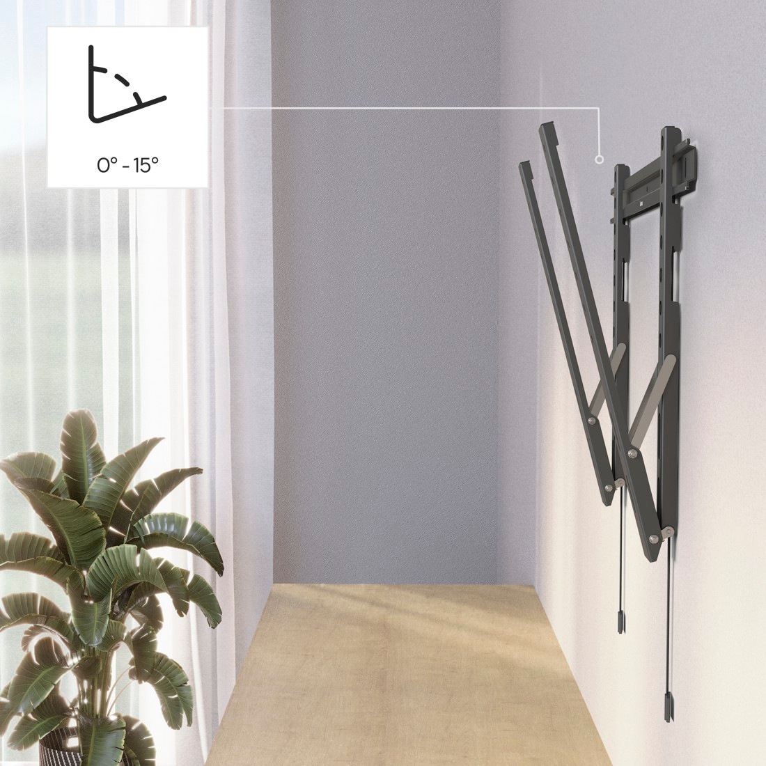 Hama TV-Wandhalterung »Wandhalterung (TILT "Ultraslim" ,37" - 90", VESA 600x400)« bis 229 cm Zoll
