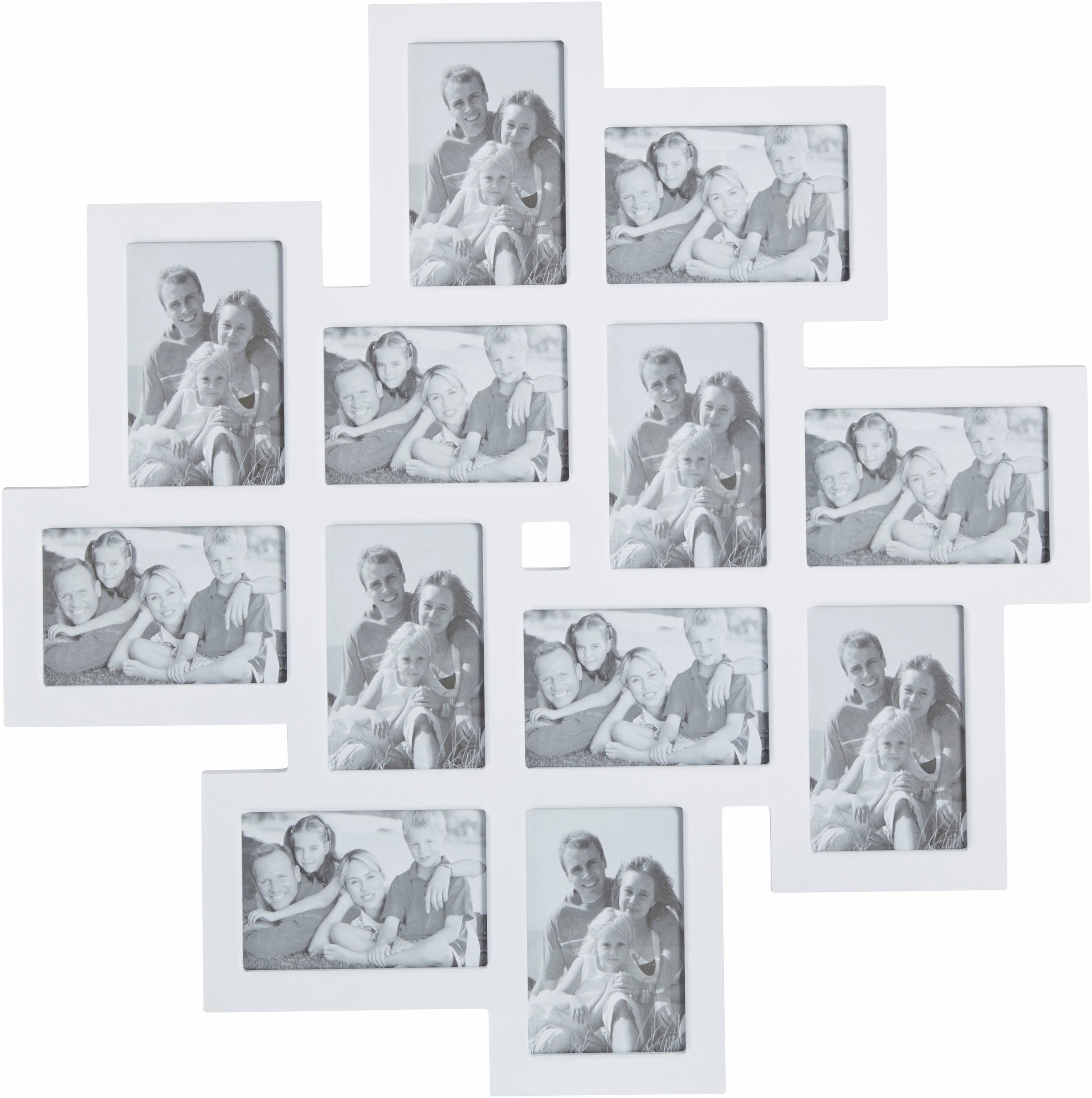my home Bilderrahmen Collage »Family, weiß«, Fotorahmen, Bildformat 10x15  cm