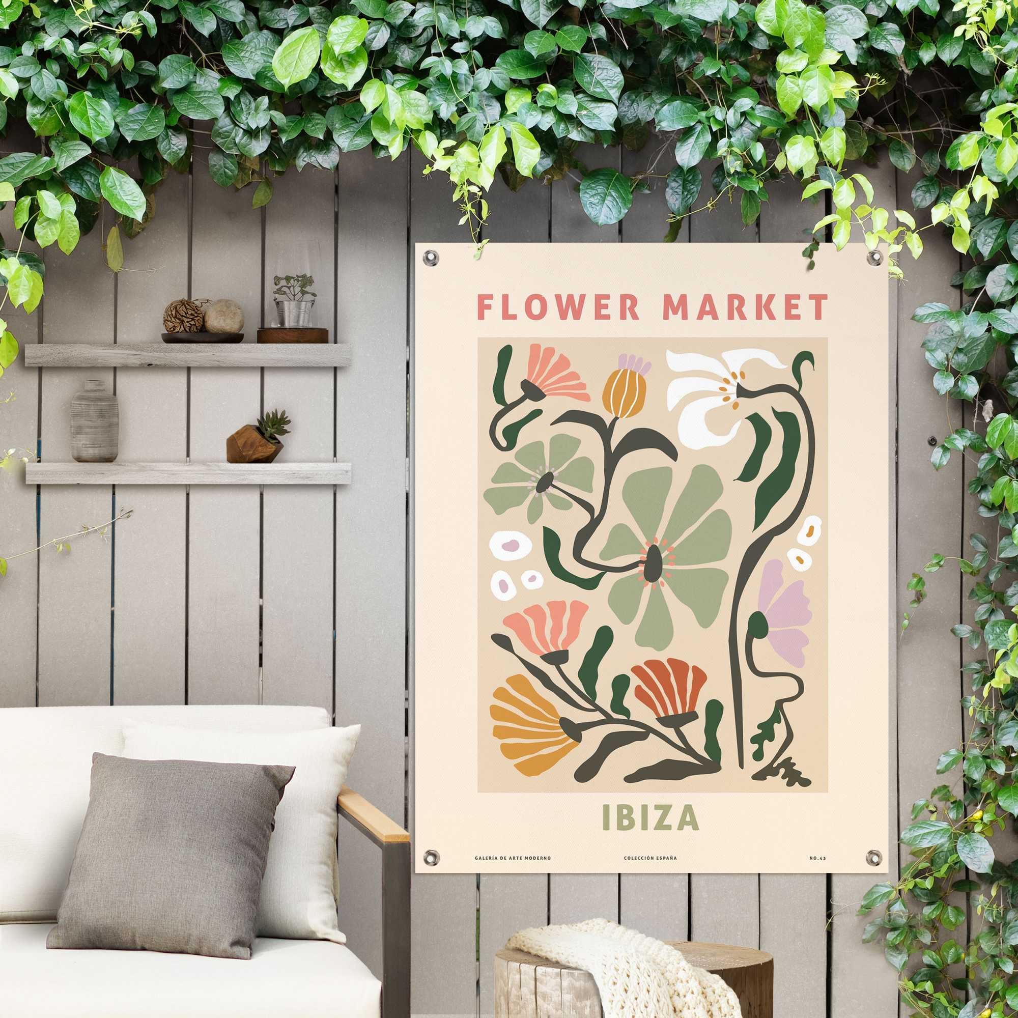 Reinders! Poster »Flower Market«, Outdoor für Garten oder Balkon