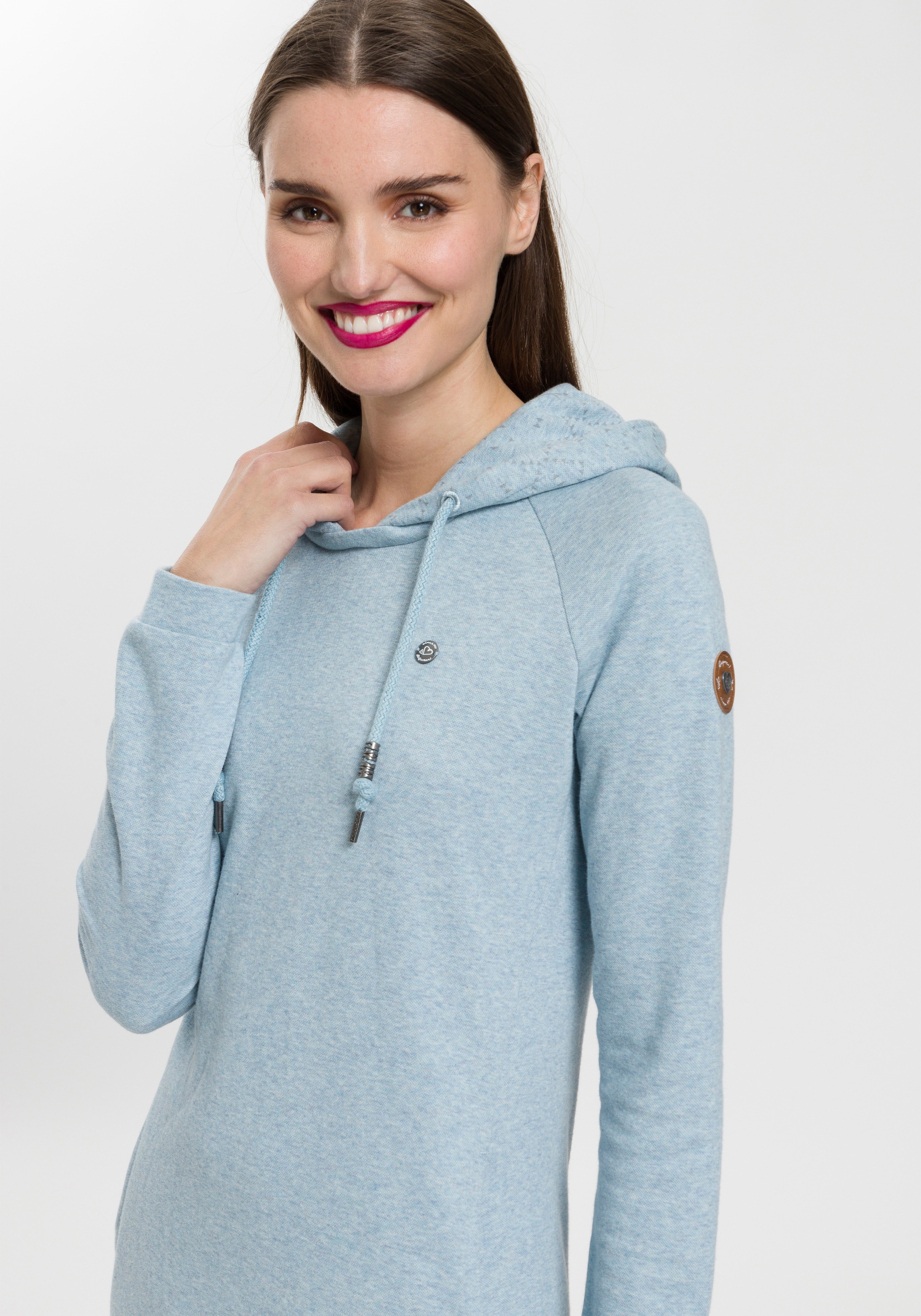 Ragwear Sweatkleid »BESS O«, Hoodie mit Tunnelzug-Kapuze