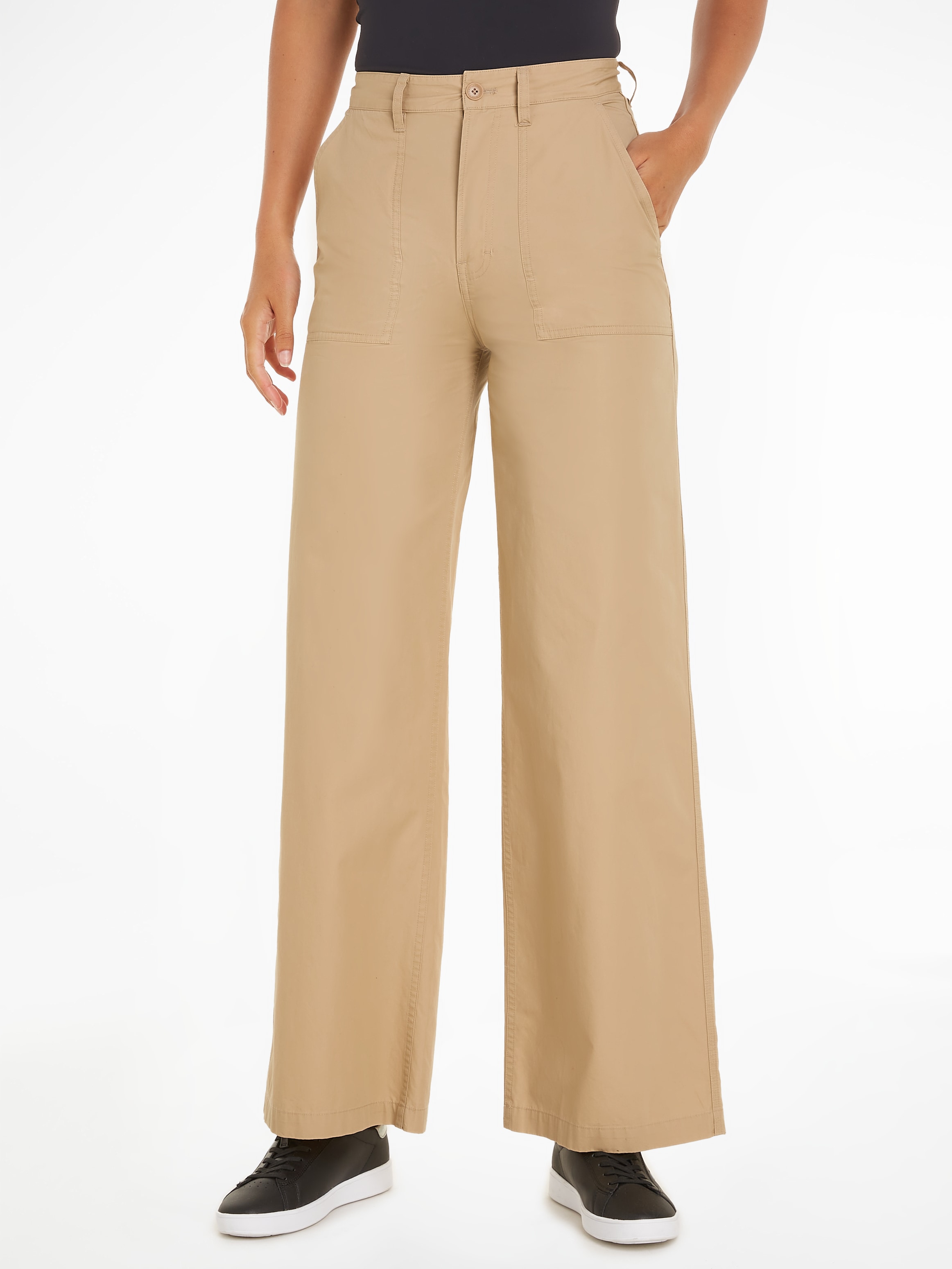 Cargohose »TJW CLAIRE HR WIDE CARGO PANT«, mit Logopatch