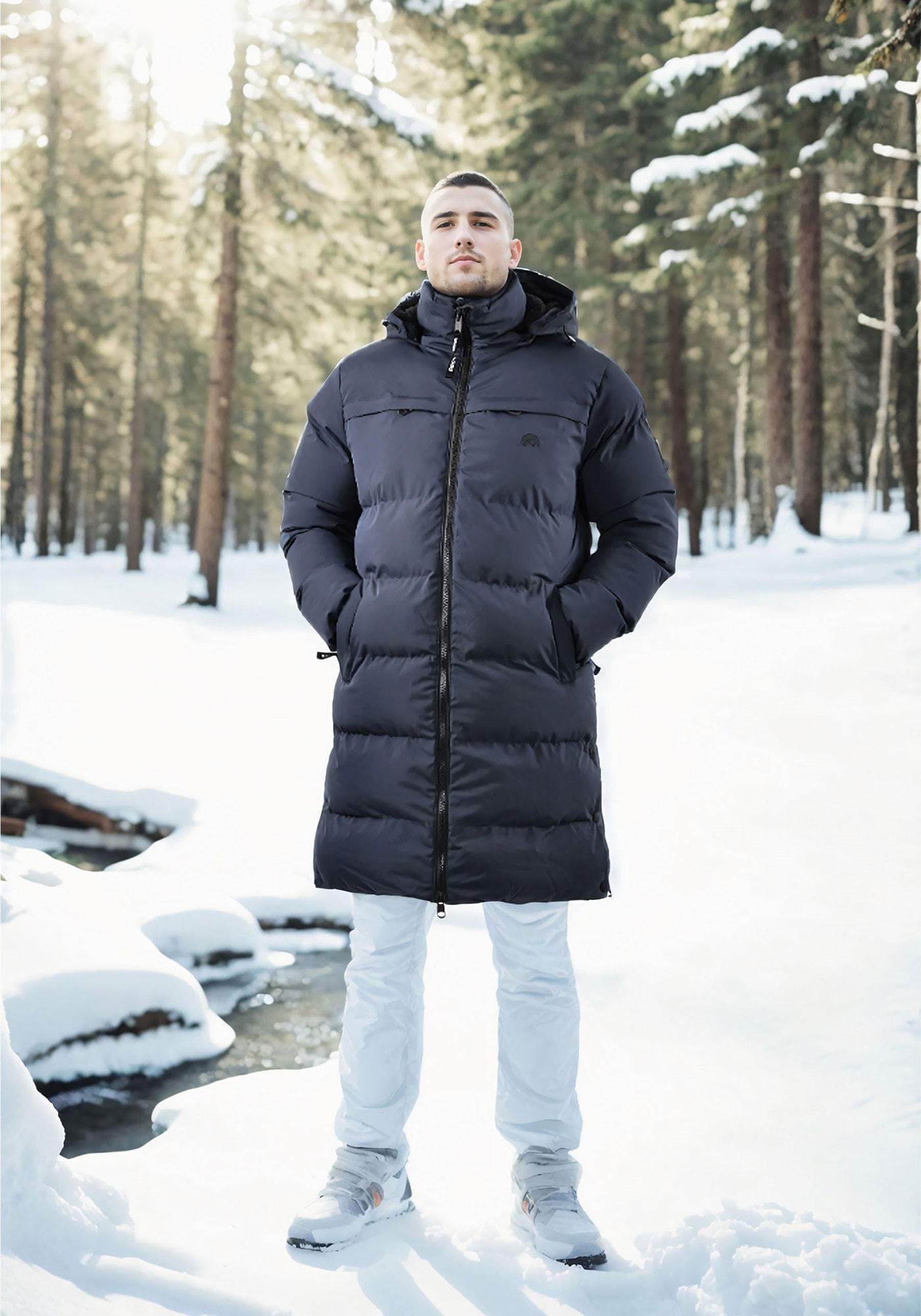 Arctic Seven Winterjacke »Arctic Seven Herren Winter Parka gesteppt AS424«