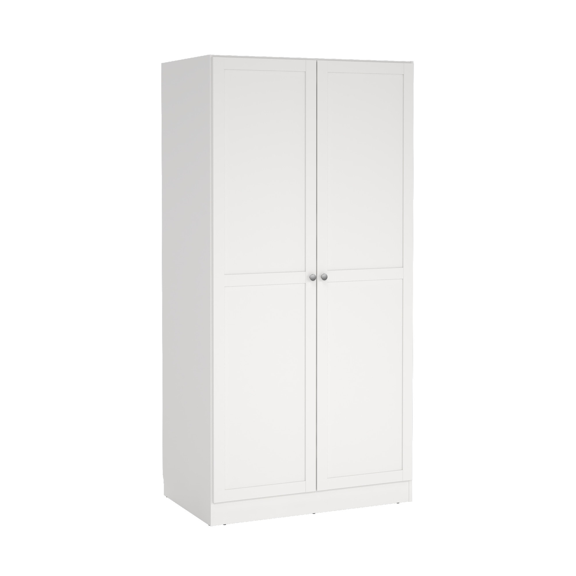 Home affaire Kleiderschrank »Billund, skandinavischen Design & viel Stauraum, 2 Breiten 145/195 cm« Viel Stauraum mit Böden & Kleiderstange, praktische Aufteilung