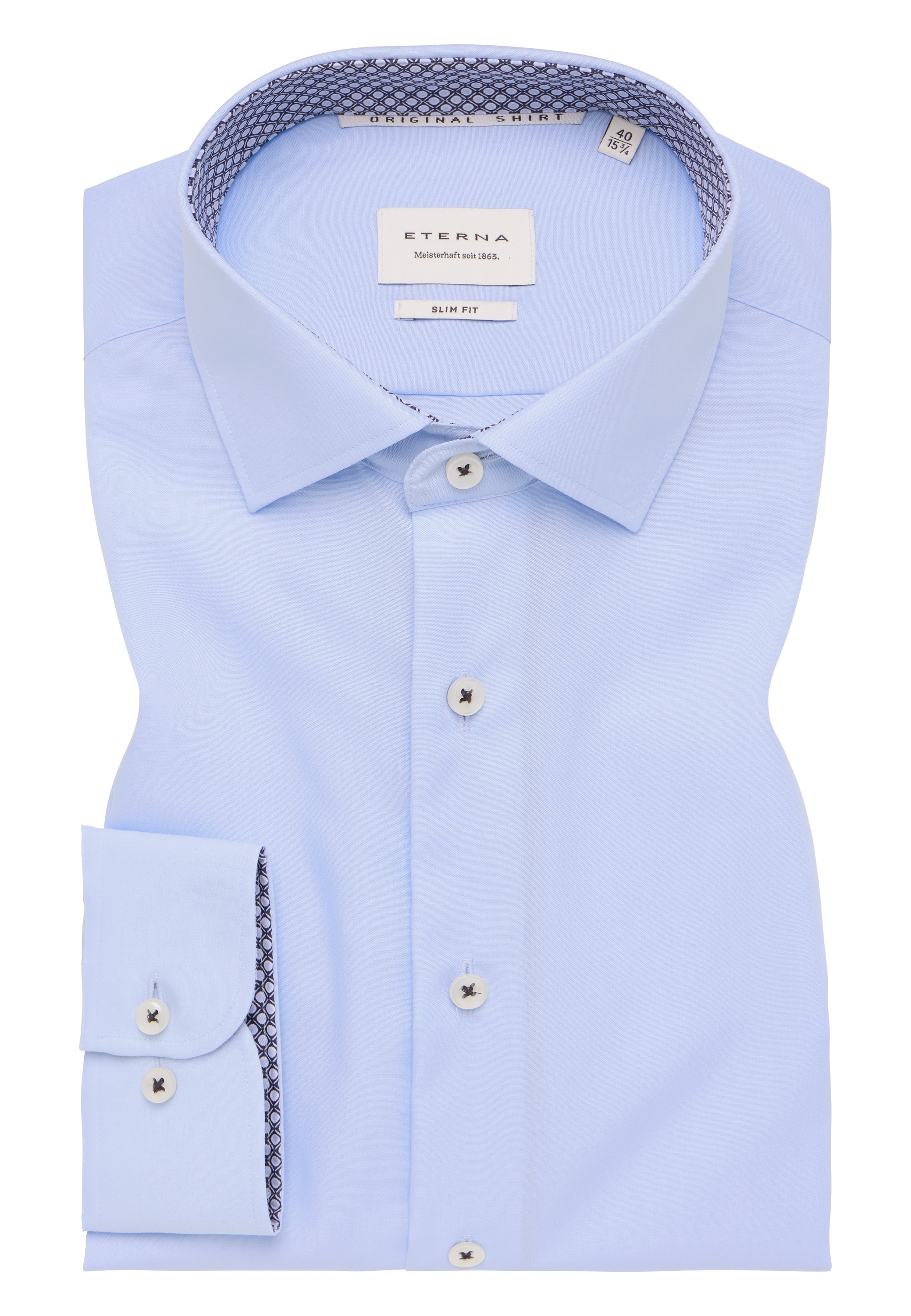 Eterna Langarmhemd »SLIM FIT« NON IRON (bügelfrei)