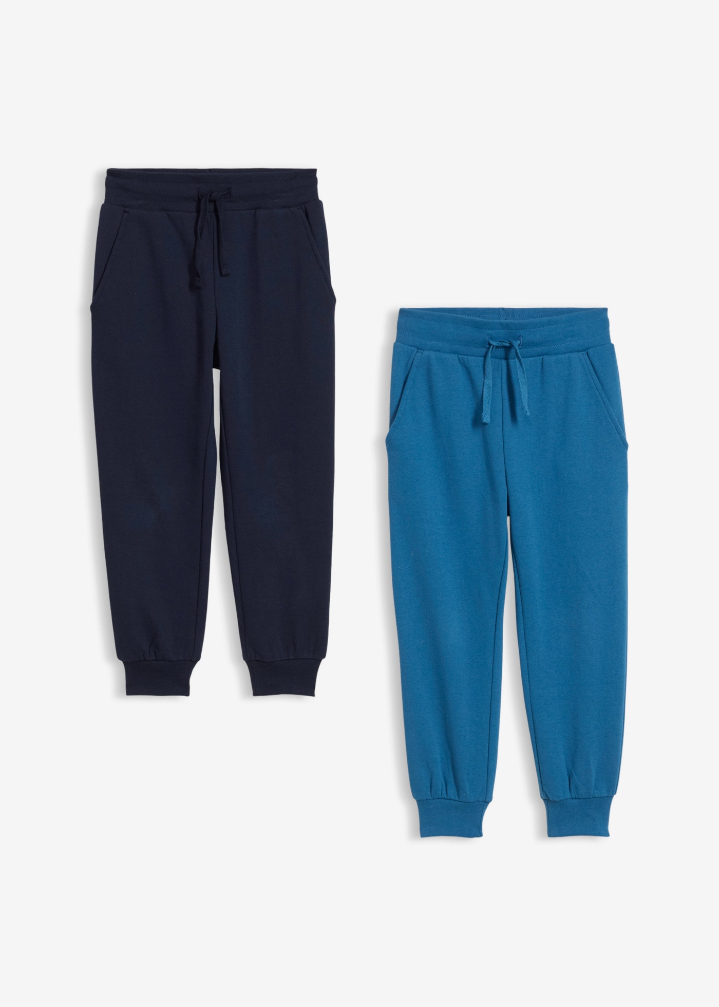 bonprix Jogginghose  im Doppelpack, aus Baumwolle und Polyester, Regular Fit, für Kinder
