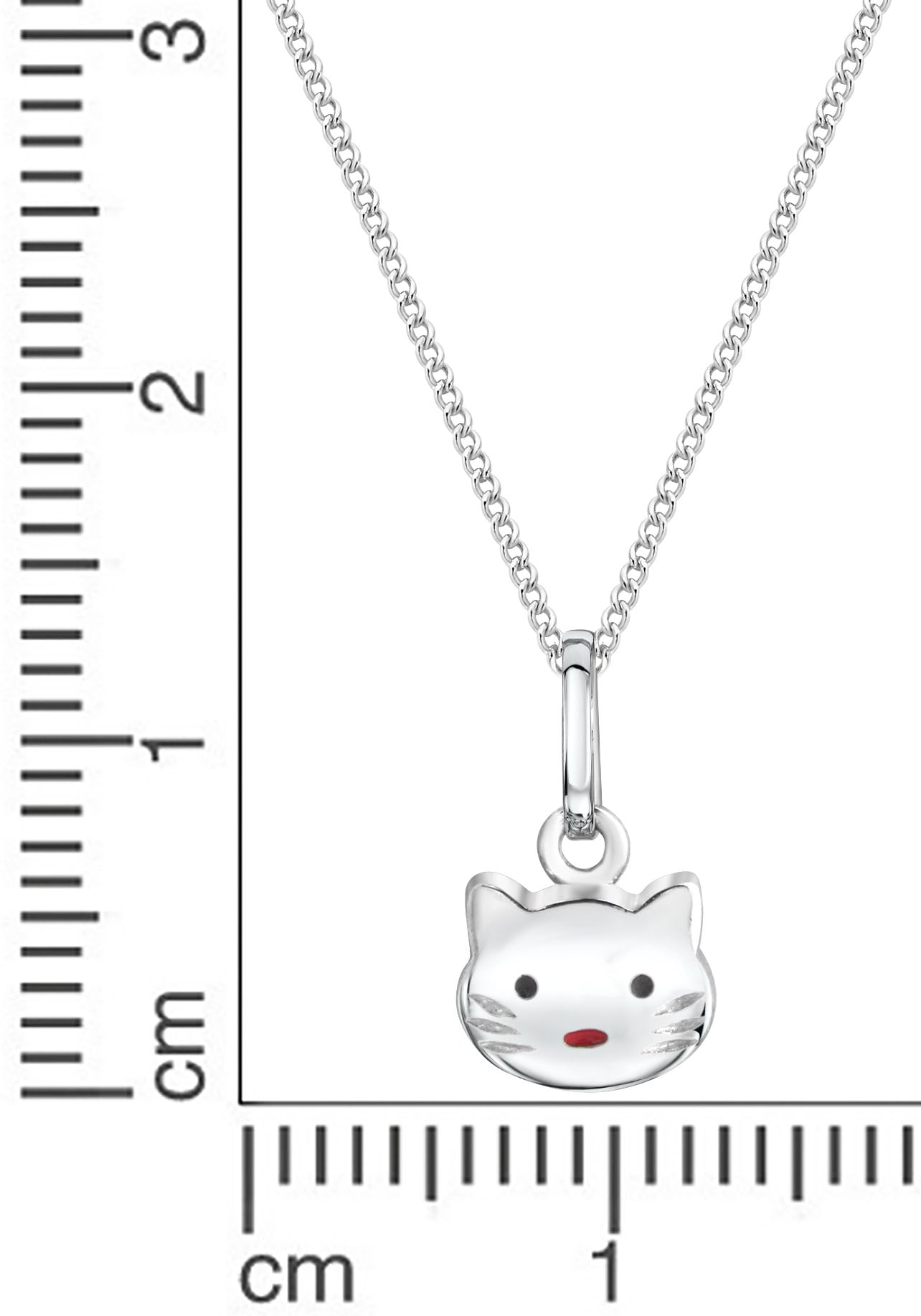 Firetti Kette mit Anhänger »Schmuck Geschenk Silber 925 Halsschmuck Halskette Panzerkette Katze«