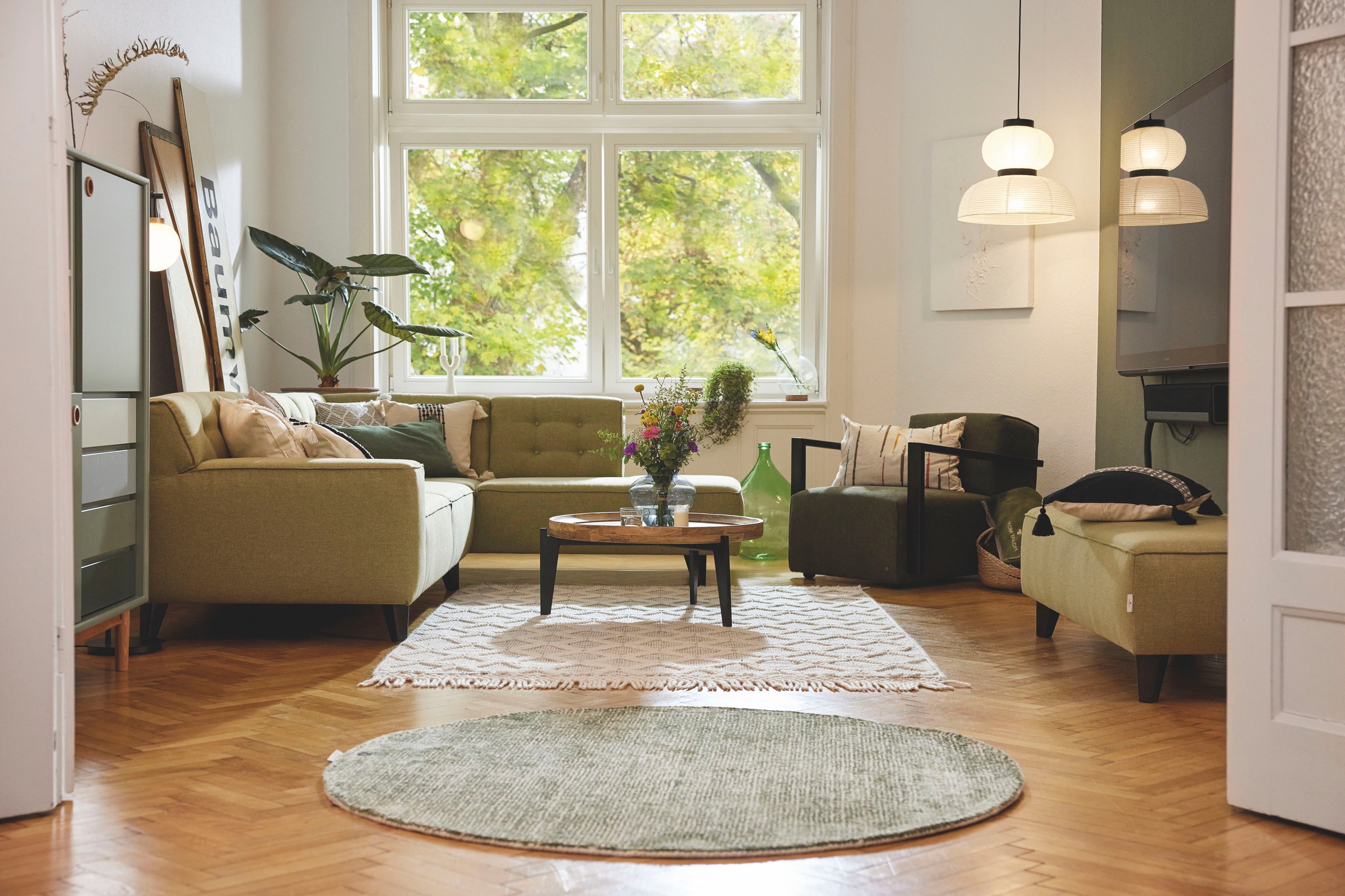 TOM TAILOR HOME Teppich »Groove«, rund, 15 mm Höhe, modernes Design, edles Farbspiel, ideal im Wohnzimmer & Schlafzimmer