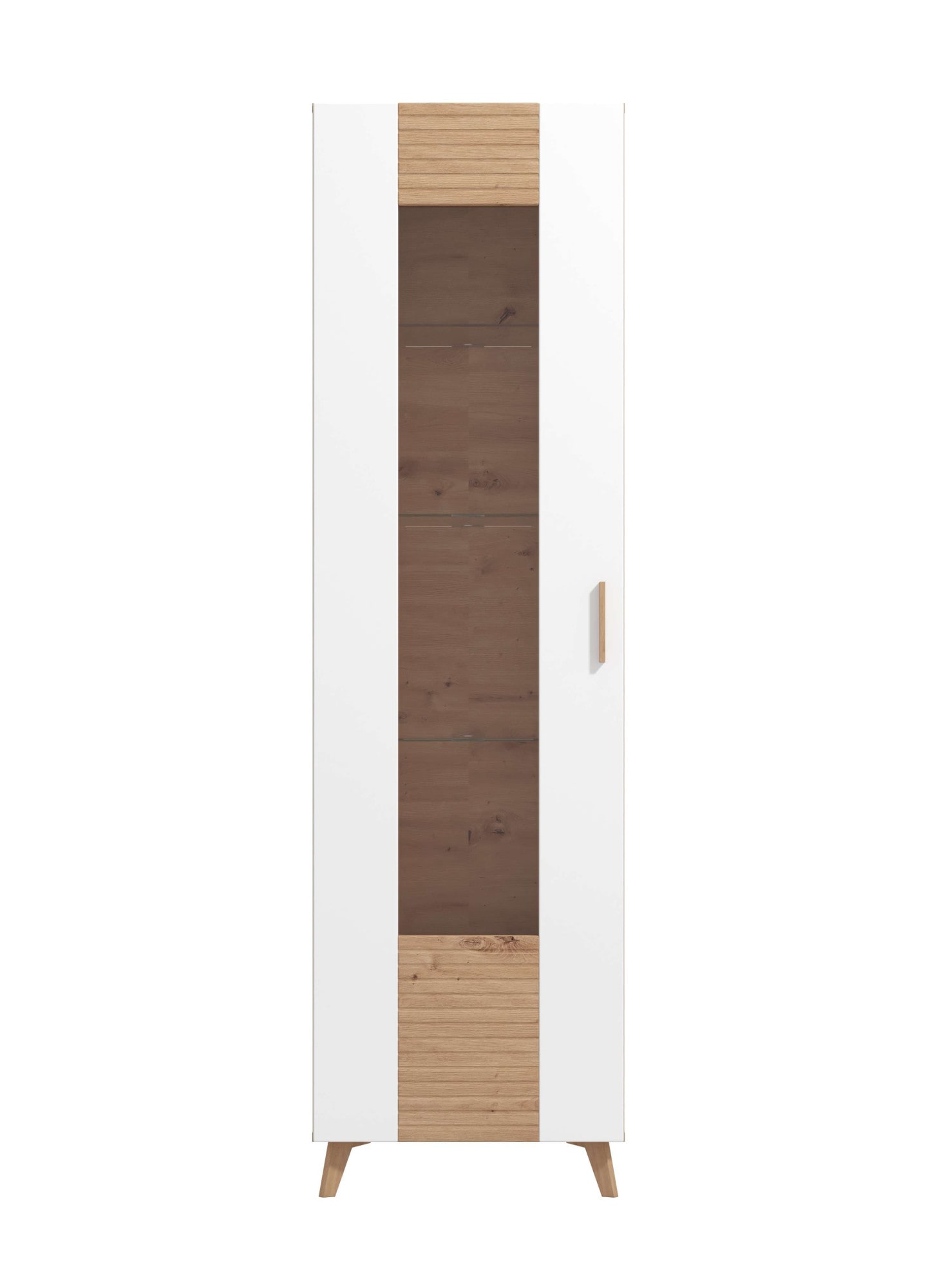 INOSIGN Vitrine »Bretagna Vitrinenschrank, Standvitrine, Showcase«, in trendigen Farben, Glastür, in verschiedenen Varianten erhältlich