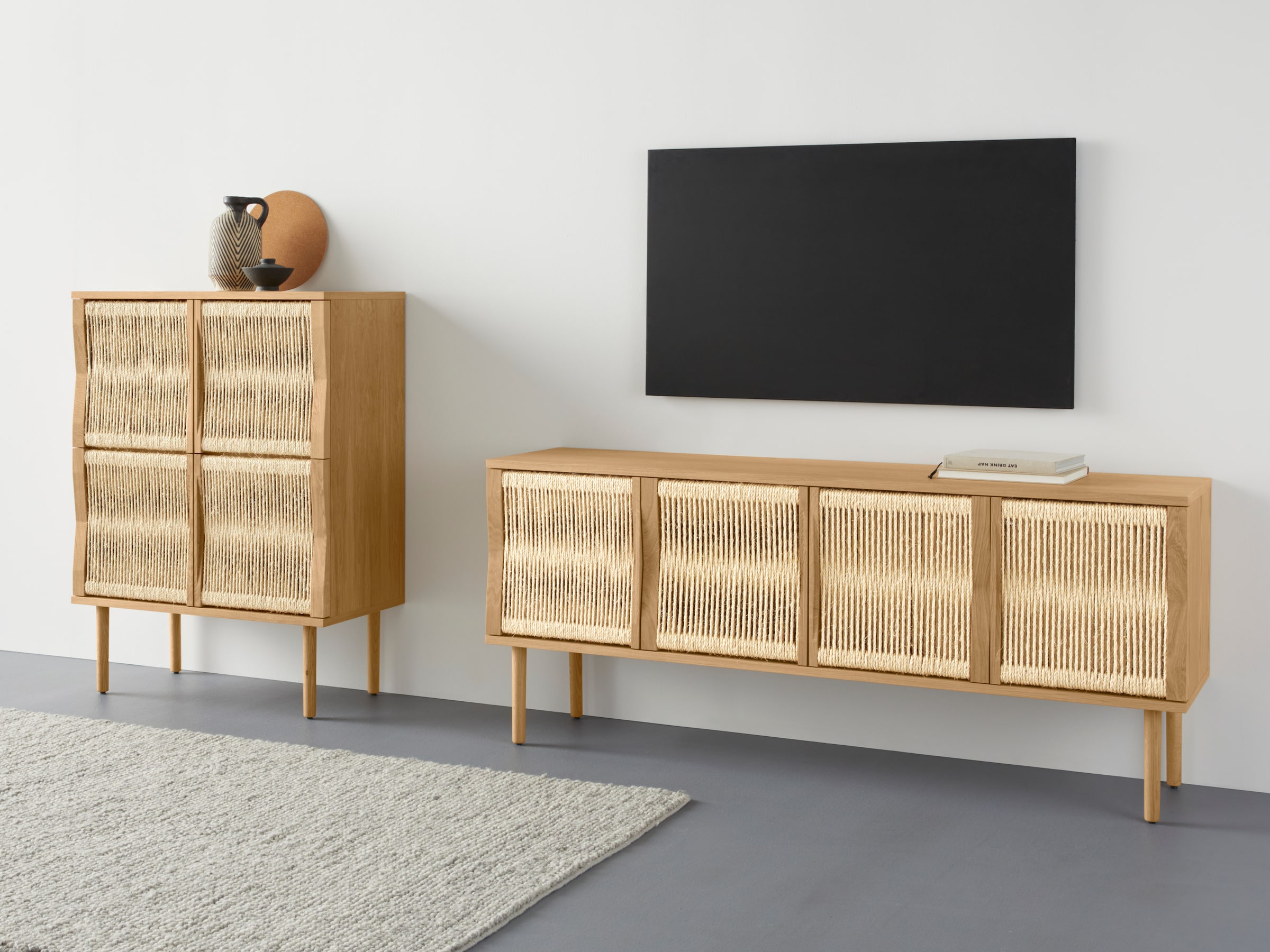 Sideboard »Lilla Ateljen«, Kordelgeflochtene Türen