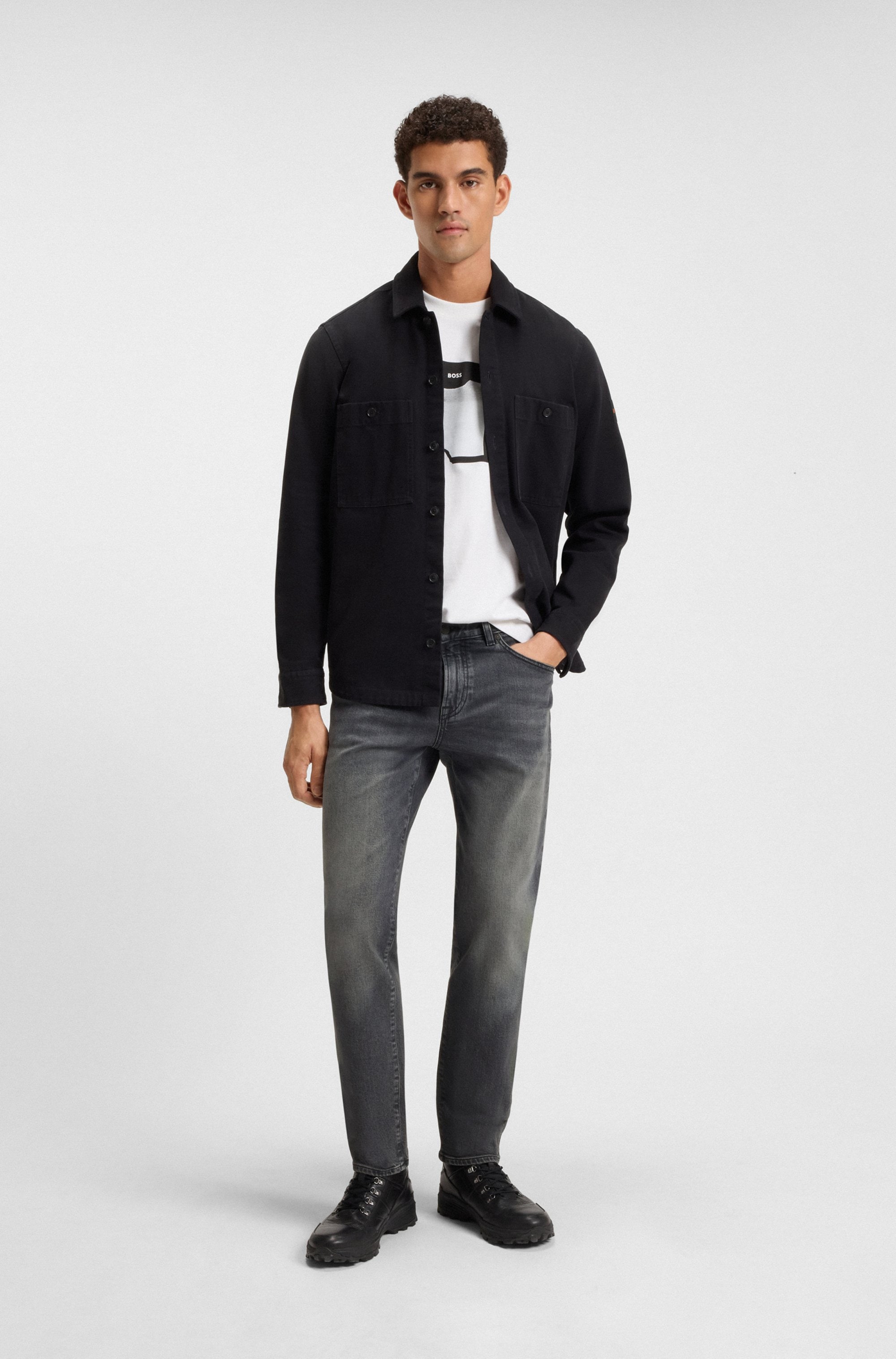BOSS ORANGE Regular-fit-Jeans »Re Maine«, mittlere Bundhöhe, gerade Passform, authentische Waschung