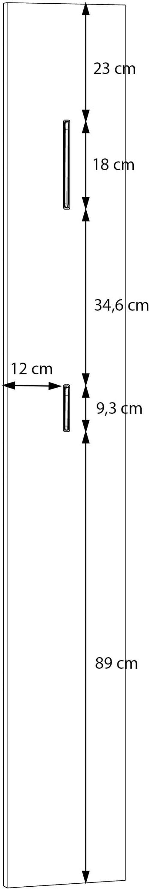 FORTE Garderobenpaneel »Alice Springs« B/H/T 25/174/2,2 cm, Wandmontage,