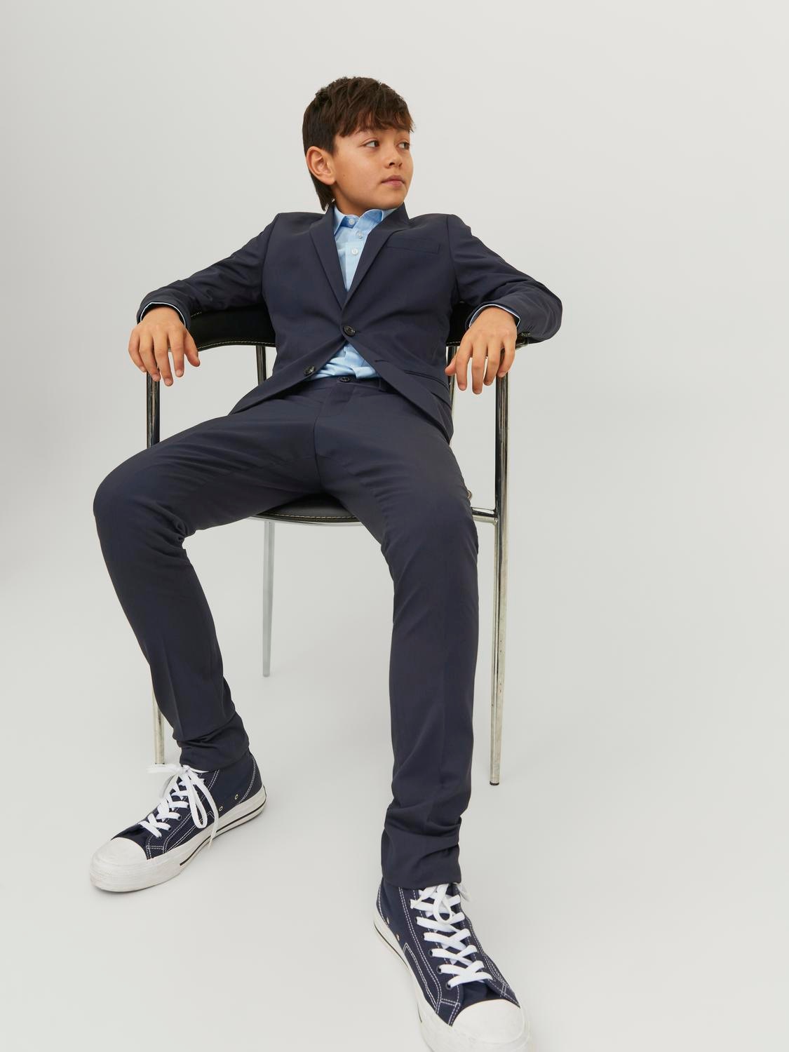 Jack & Jones Junior Anzughose »JPRSOLAR elastisch, pflegeleicht, komfortabel«  unifarben, modisch, slim fit, Web