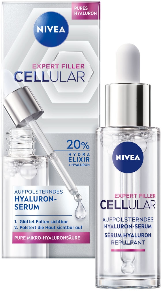 Nivea Gesichtsserum »CELLULAR Expert Filler Hyaluron Replumping Serum«