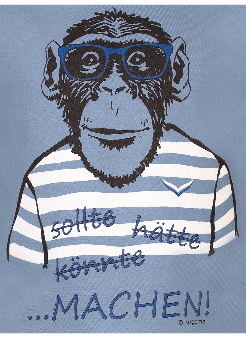 Trigema T-Shirt »TRIGEMA mit Affen-Druckmotiv« großem bei T-Shirt