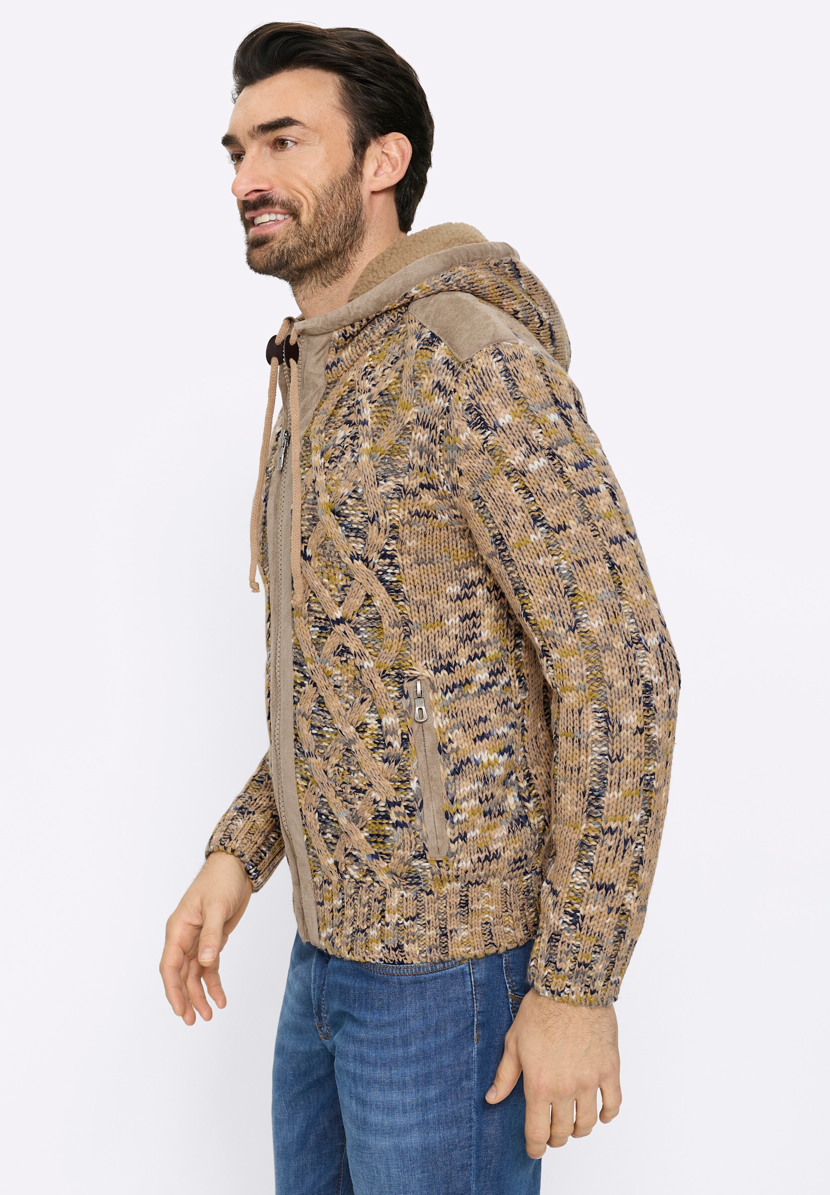 Witt Strickpullover »Strickjacke Strickjacke mit Strukturmuster«