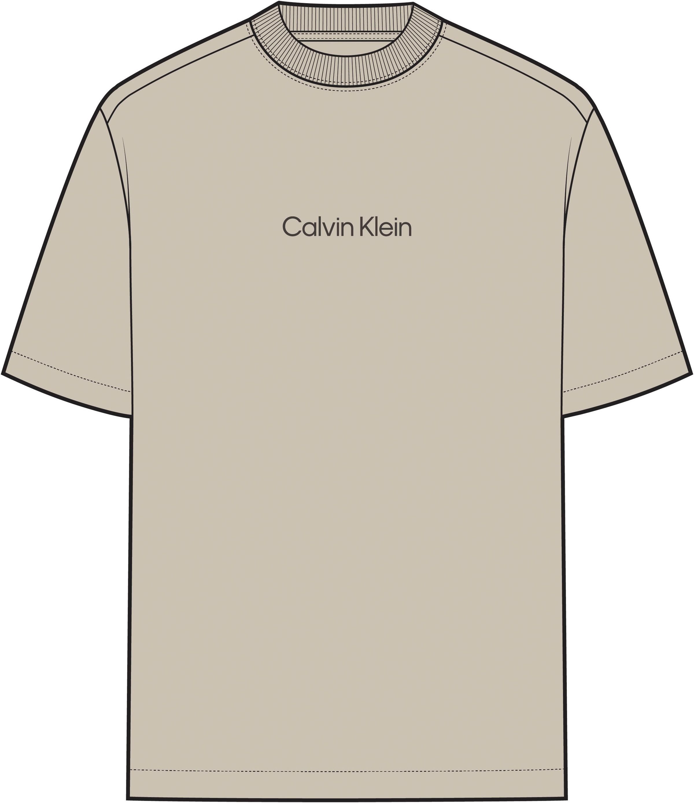 Calvin Klein T-Shirt »SS RLXD STANDARD LOGO CREWNK TEE« Rundhalsausschnitt, relaxed fit