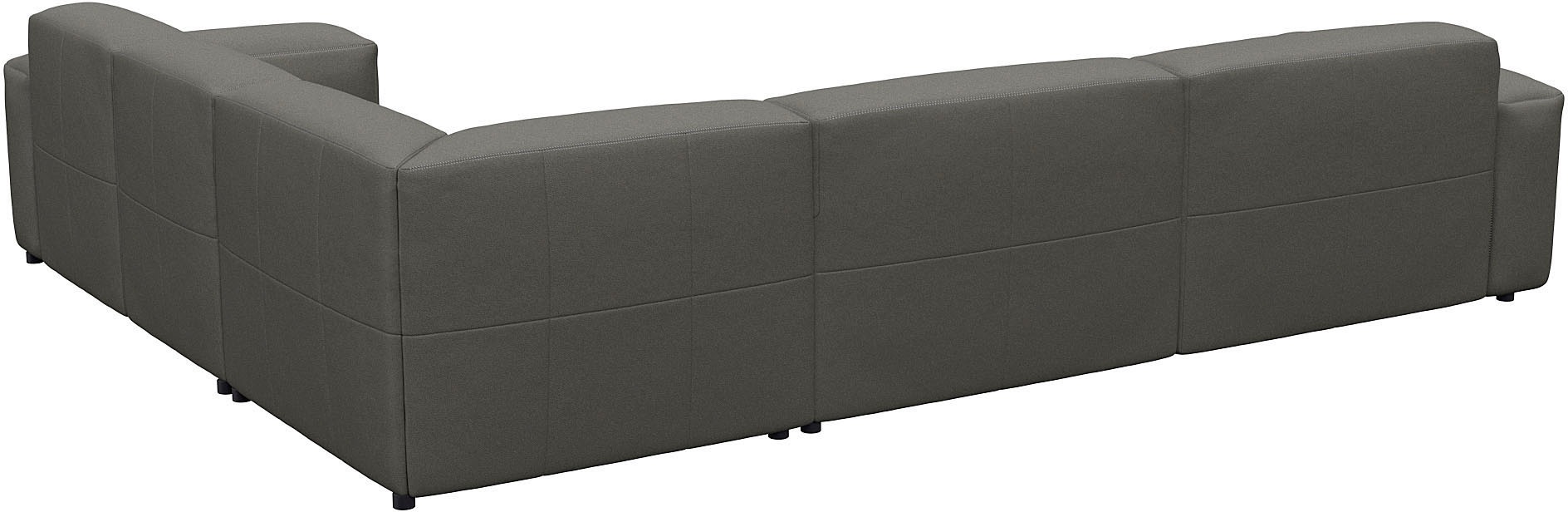 FLEXLUX Ecksofa »Lucera«, modern & anschmiegsam, Kaltschaum, Stahl-Wellenunterfederung