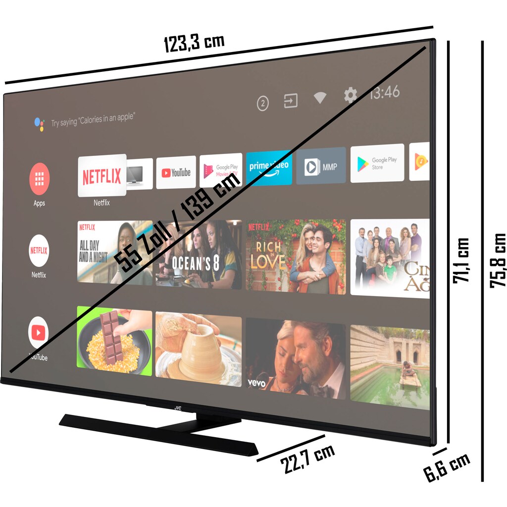 JVC QLED-Fernseher »LT-55VAQ6155«, 139 cm/55 Zoll, 4K Ultra HD