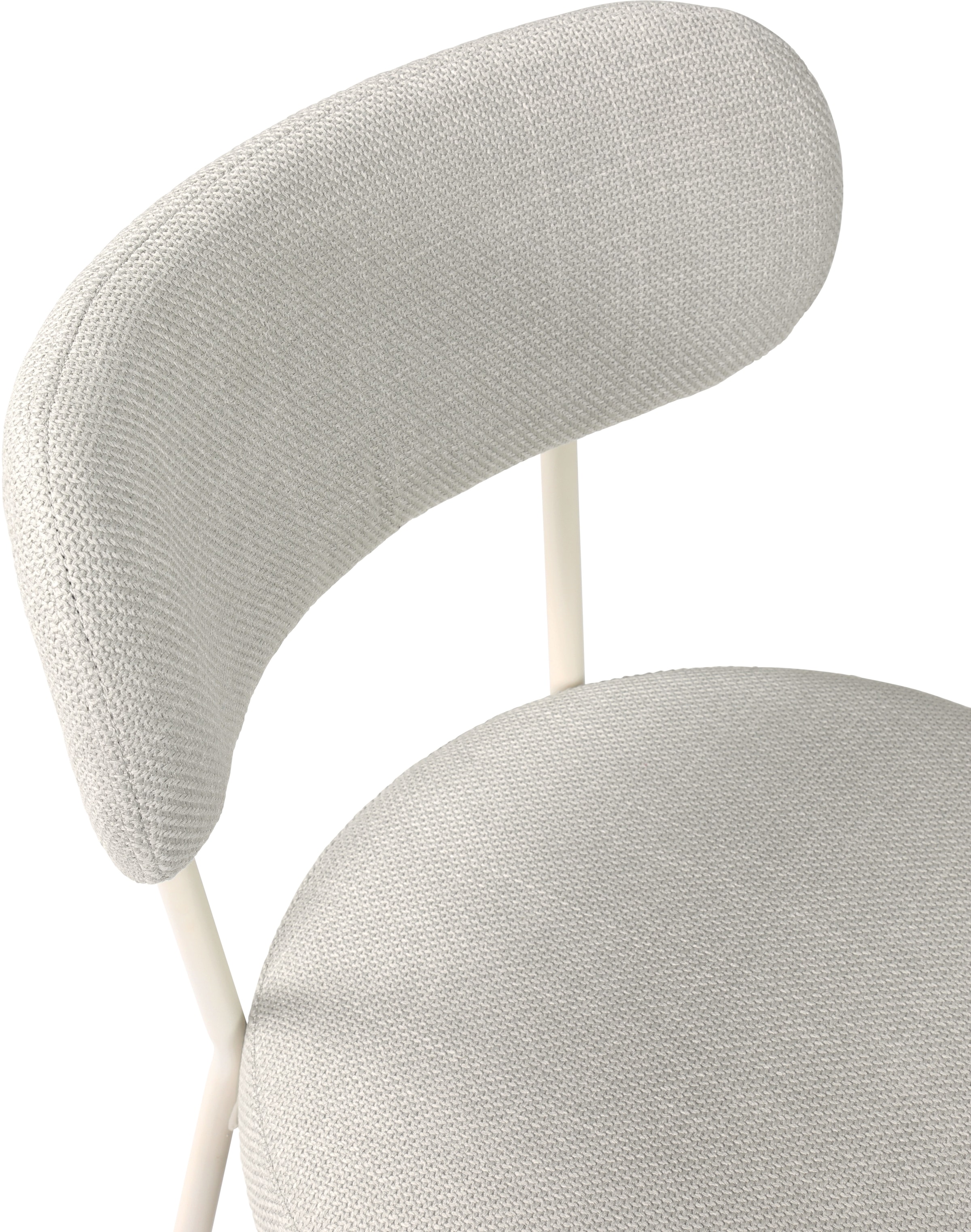 TOM TAILOR HOME 4-Fußstuhl »SOFT PAD CHAIR«, (Set), 2 St., Webstoff, Esszimmerstuhl, 4-Fußgestell, mit Rückenausschnitt