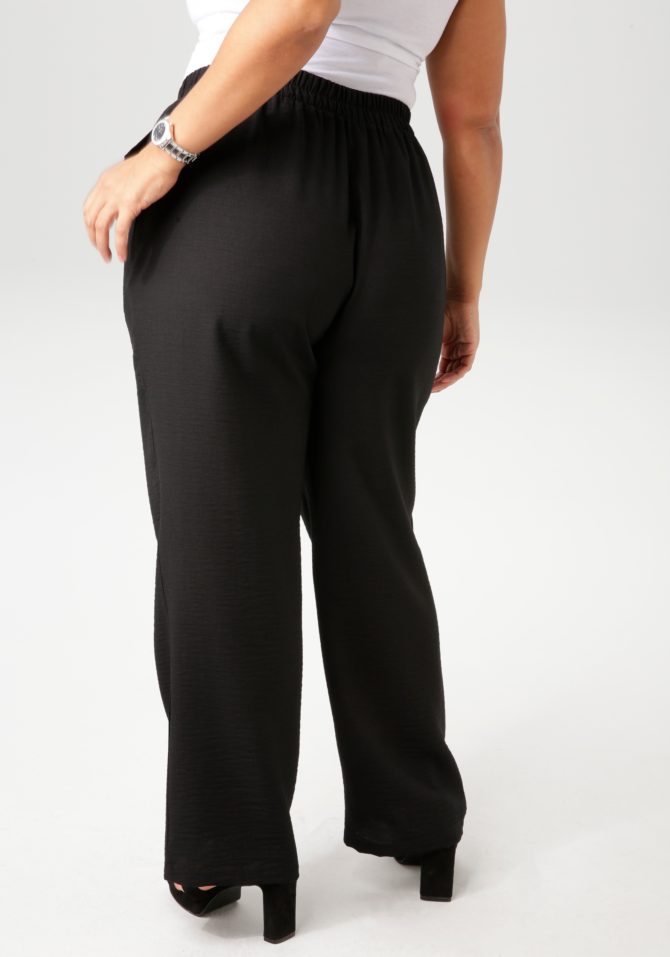 Aniston PLUS Schlupfhose, aus strukturierter Ware