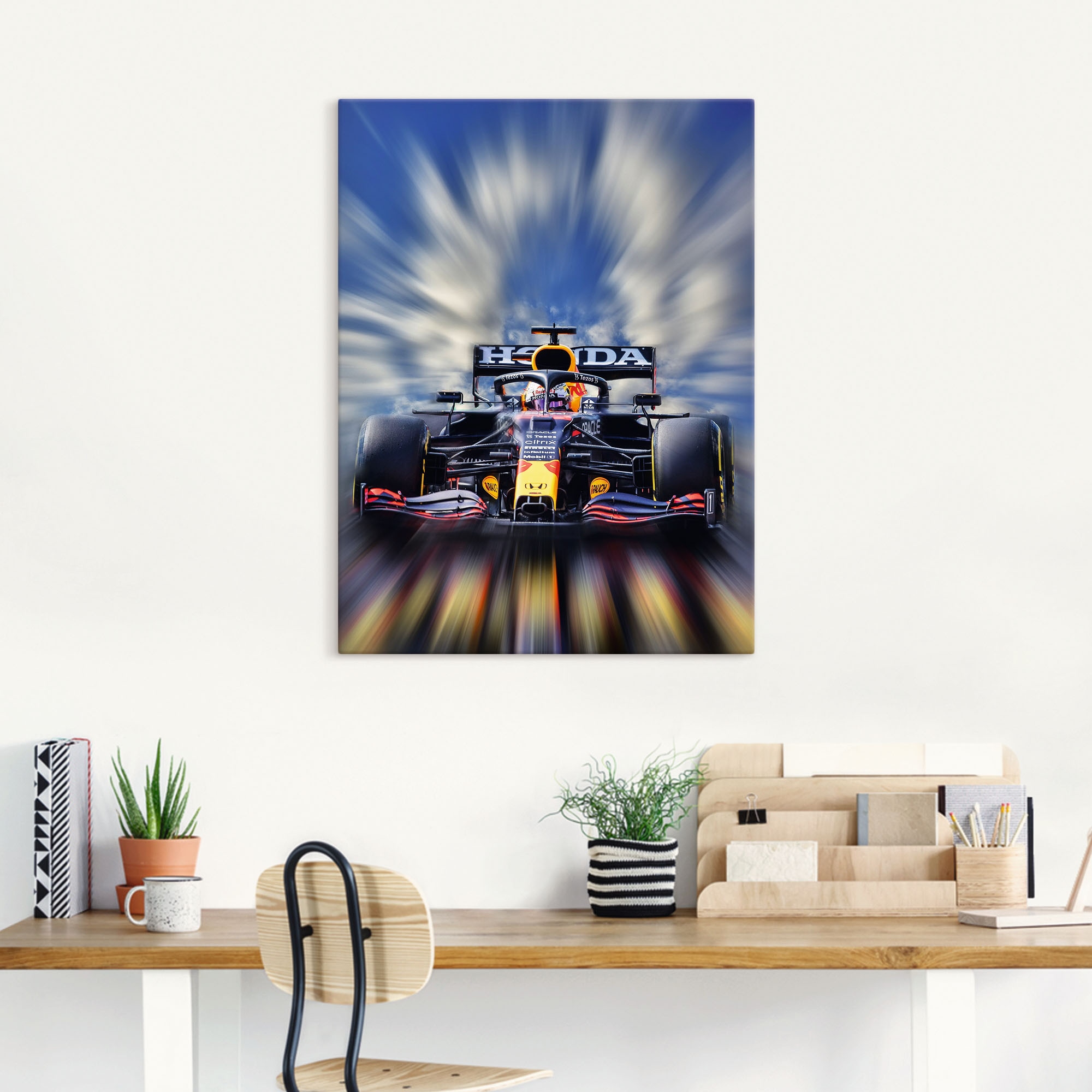 Artland Wandbild »Max Verstappen - Weltmeister der Formel1«, Auto, (1 St.), als Alubild, Outdoorbild, Leinwandbild, Poster, Wandaufkleber