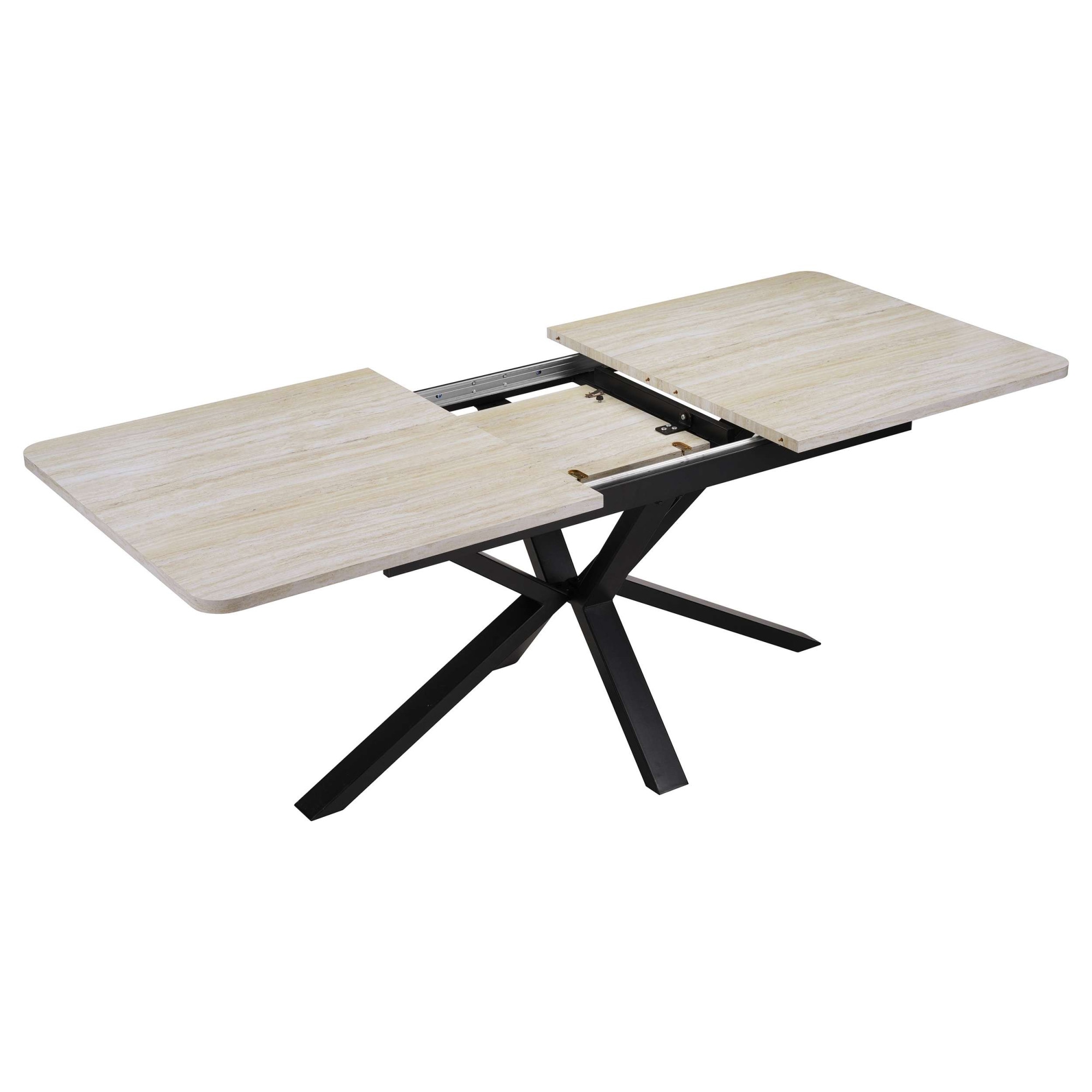 OTTO home Esstisch »Secchia« ausziehbar 160-200 cm, Synchronauszug, inkl Einlegeplatte, Breite 90cm