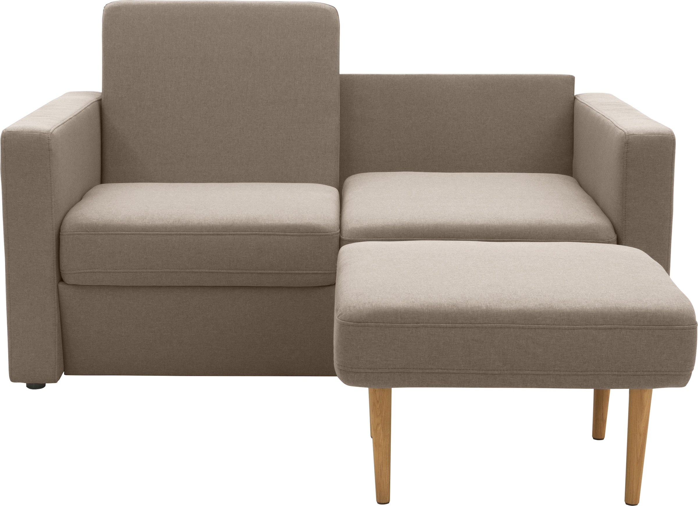 DOMO collection 2-Sitzer »Slunce, Outdoor-Raumwunder«, 2-Sitzer inkl. 2 Hocker, Outdoor geeignet
