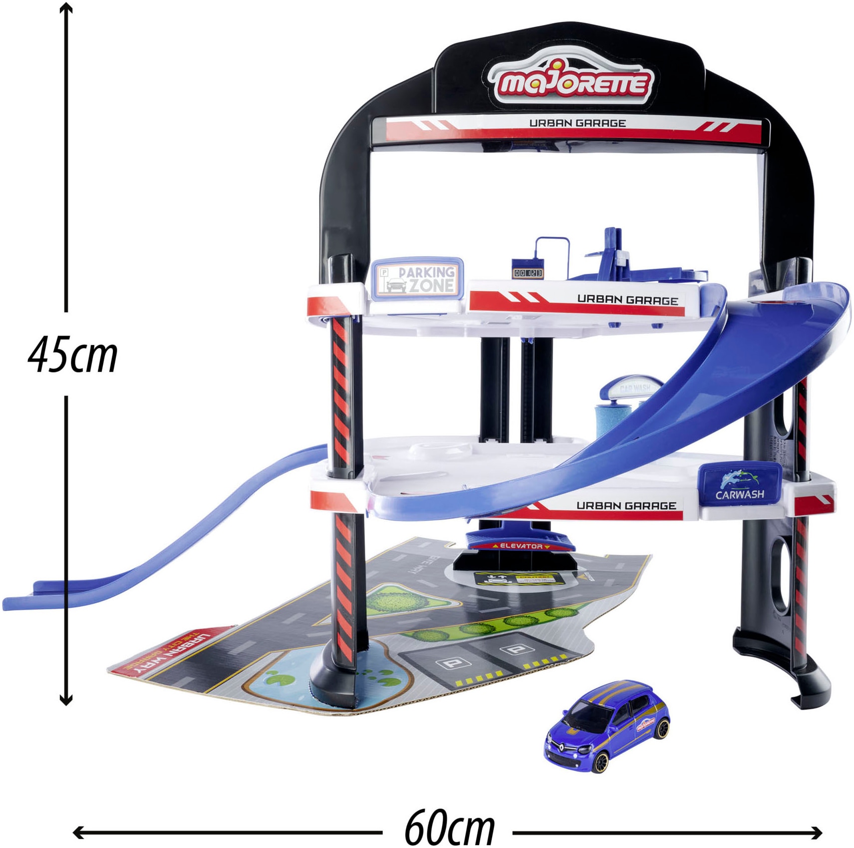 majORETTE Spiel-Parkgarage »Urban Garage 60 Years Anniversary+1 Car«