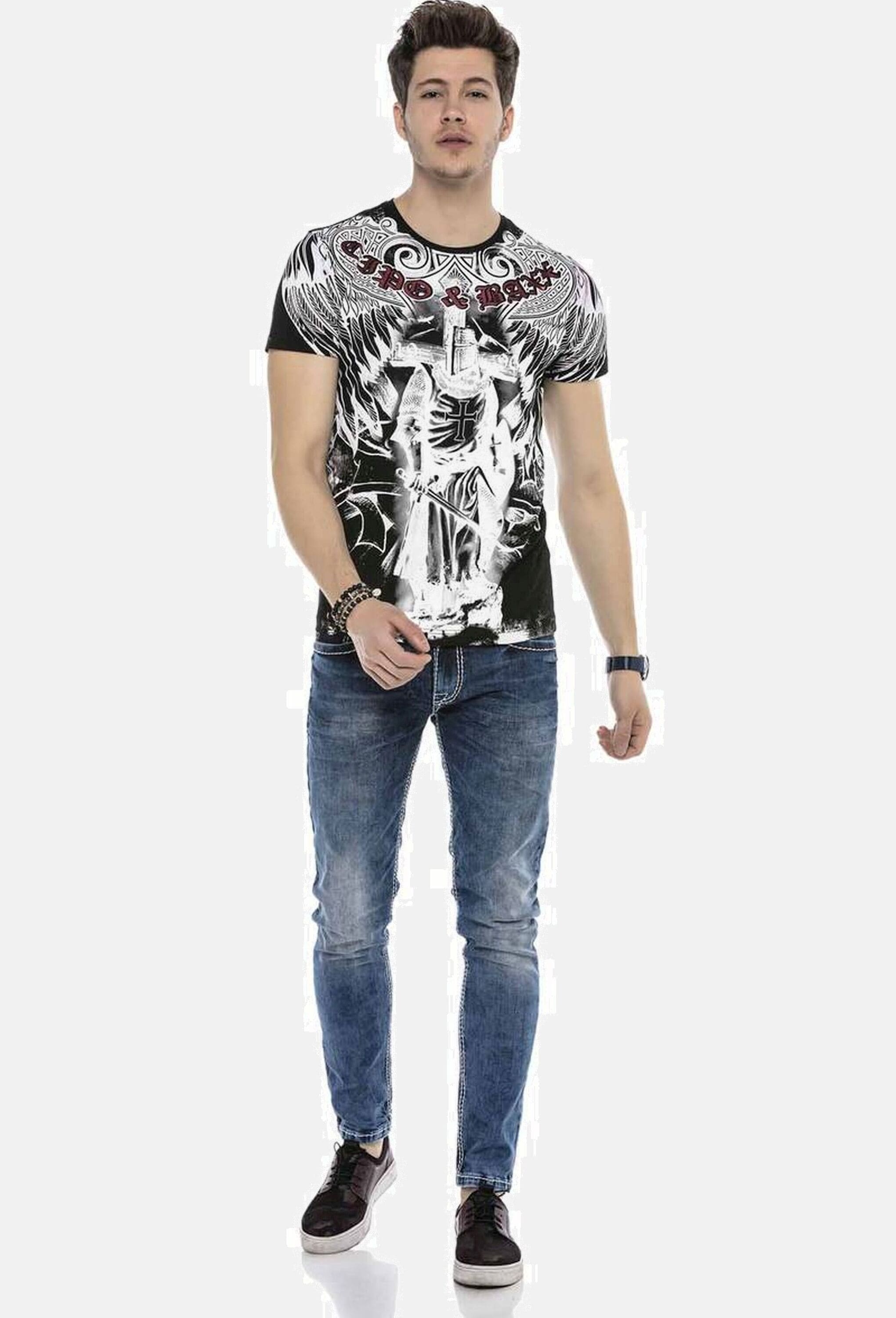 Cipo & Baxx 5-Pocket-Jeans »Cipo & Baxx Jeans DENIM« bequeme Jeans in klassischem Design, CD588