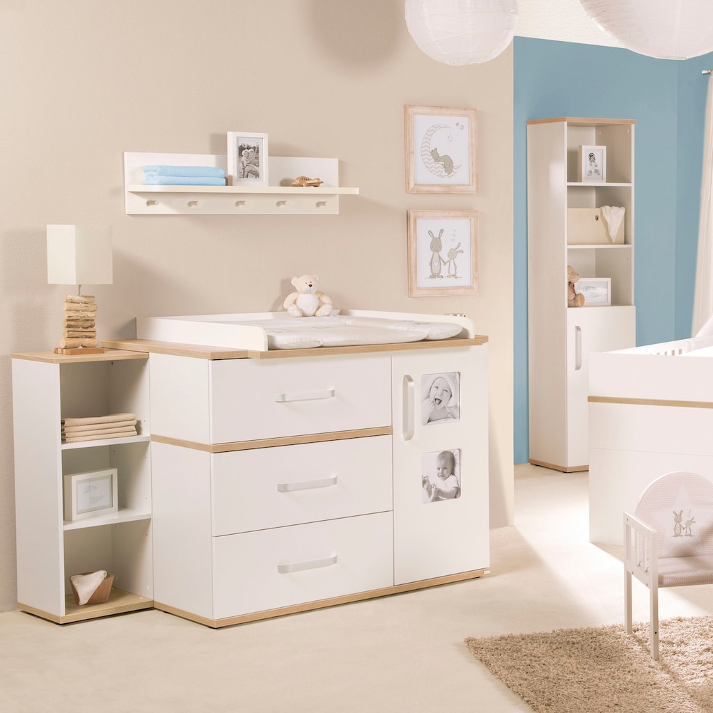 roba® Babyzimmer-Komplettset »Pia«, (Set, 3 St., Kinderbett, Schrank, Wickelkommode)