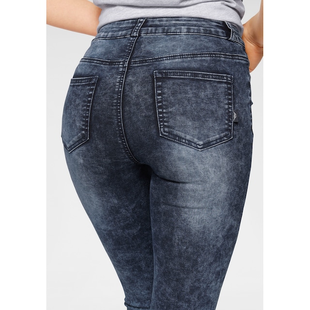 Arizona Skinny-fit-Jeans »Ultra Stretch moon washed«, Moonwashed Jeans bei  ♕
