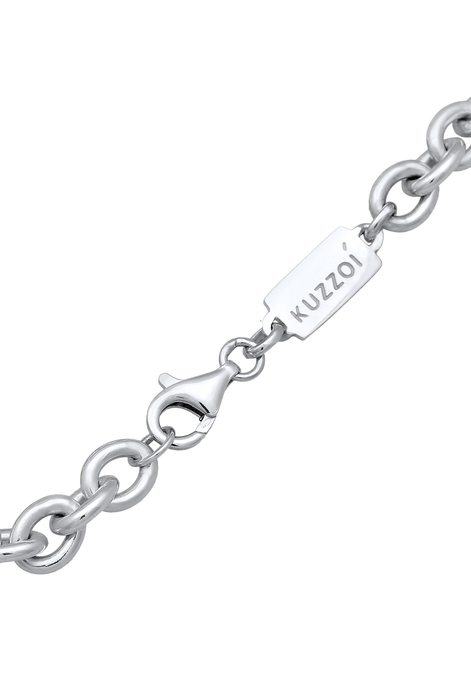 Kuzzoi Armkette »Armband Herren Rundanker Massiv 925 Silber«