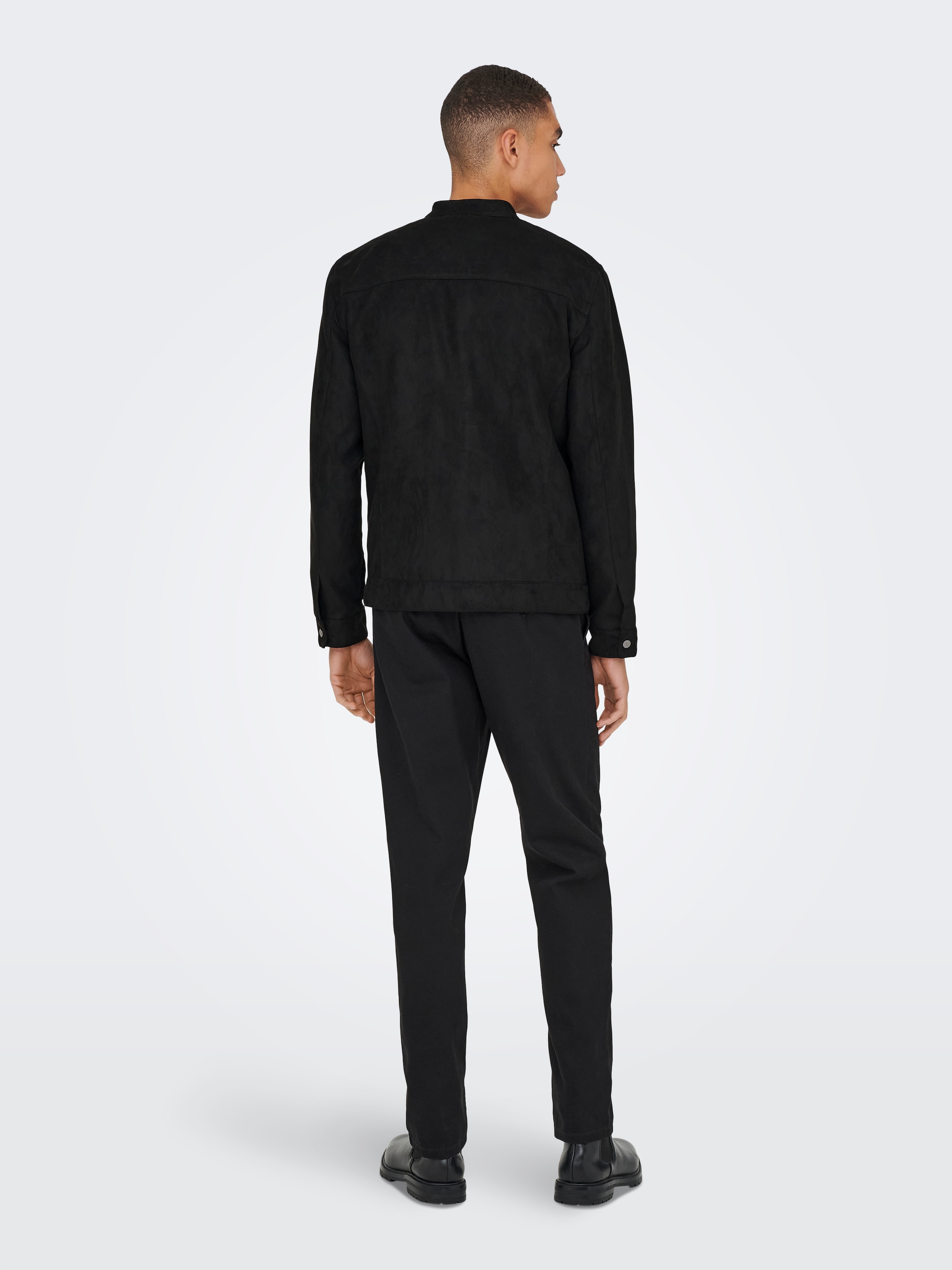 ONLY & SONS Bomberjacke »ONSMIKE FAKE SUEDE JACKET OTW« ohne Kapuze