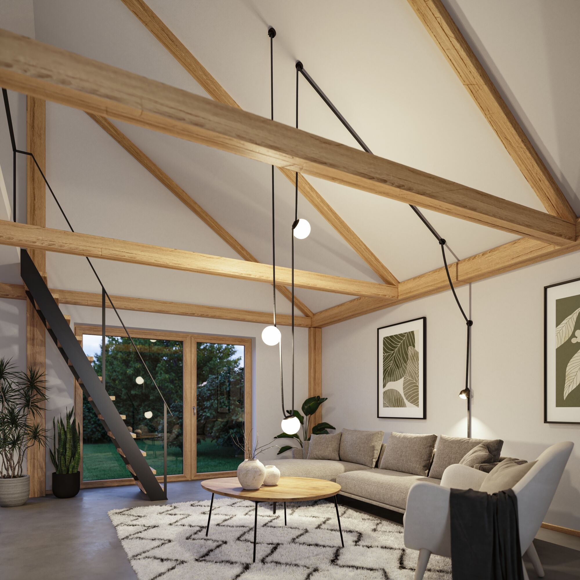 Paulmann Hängeleuchte »ULine Spot Ronde  85mm 7W Schwarz« 1 Stk. Warmweiß