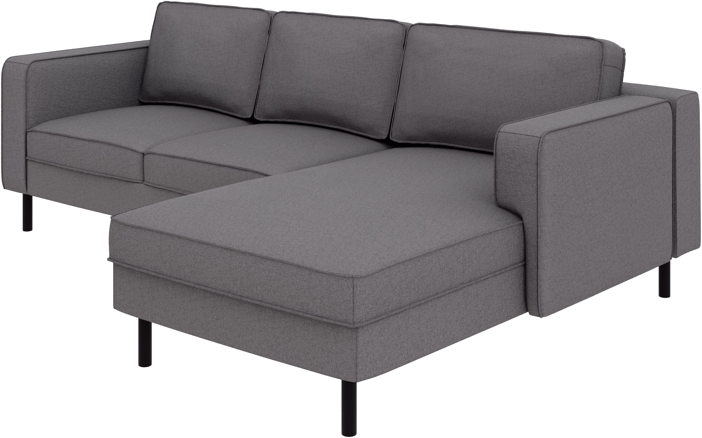 TRENDMANUFAKTUR Ecksofa »Watkins, Couch wahlweise mit Schlaffunktion & Bettkasten, auch in Cord«, Recamiere beidseitig montierbar, Breite 232 cm