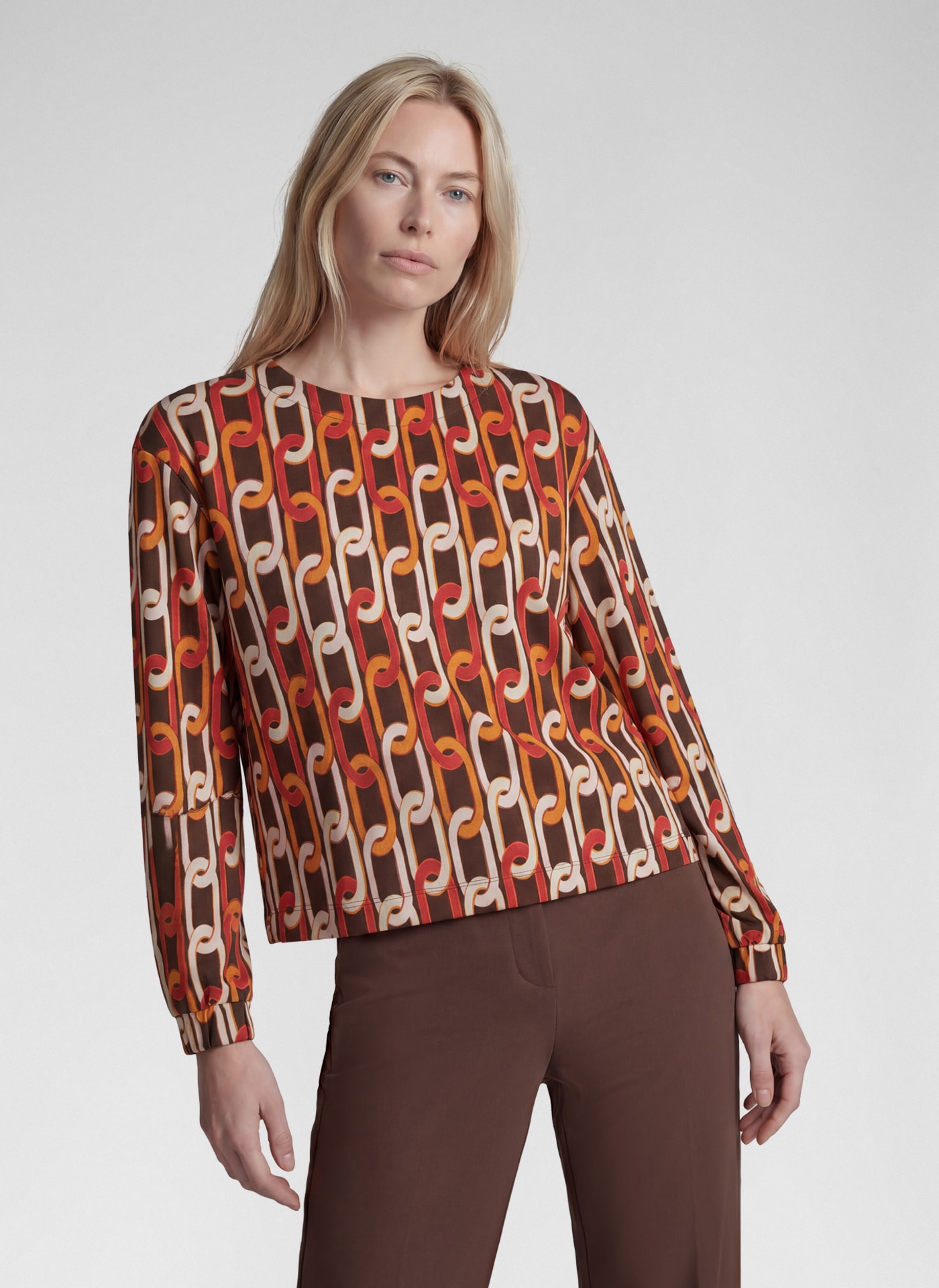 Rabe Langarmshirt miit Allover-Muster