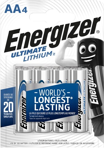 Energizer Batterie »Ultimate Lithium Mignon (AA) 4 Stück«, (4 St.) kaufen