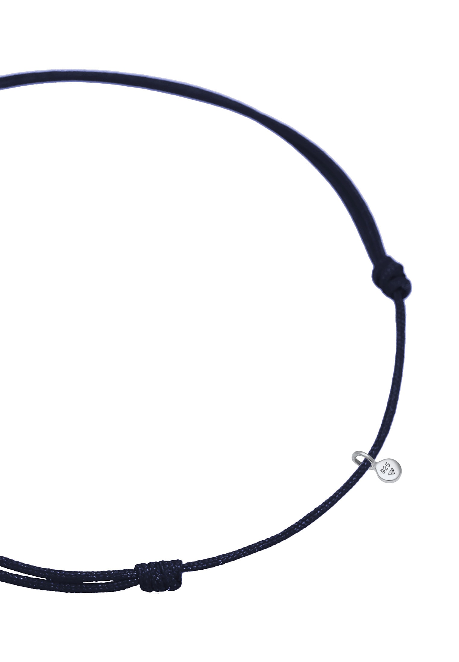 Elli Armkette »Armband Stern Astro Textilband 925 Silber«