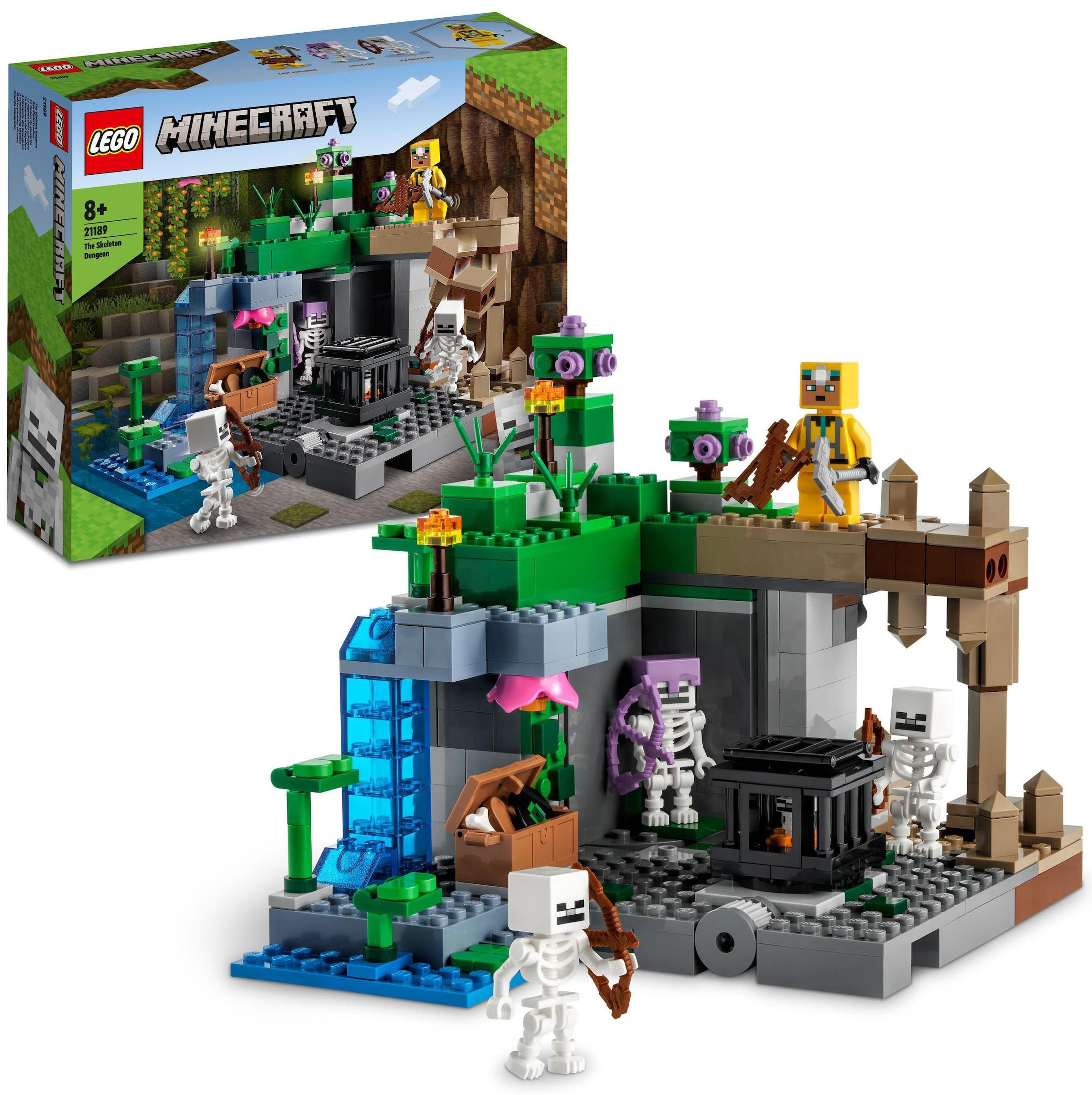 Konstruktionsspielsteine »Das Skelettverlies (21189), LEGO® Minecraft«, (364 St.),...