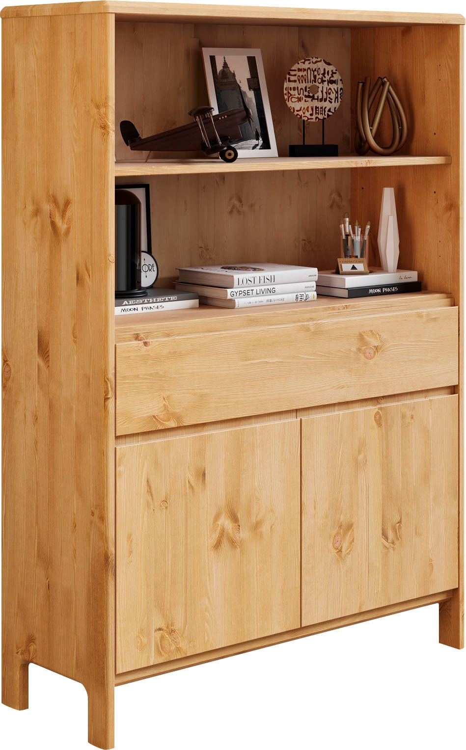 OTTO home Regal "Luven" zertifiziertes Massivholz, Breite 98 cm
