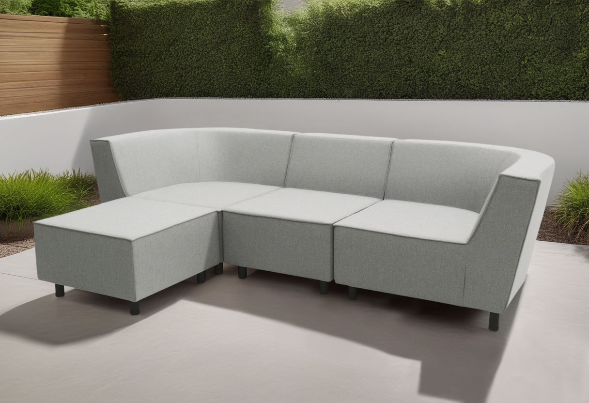 DOMO collection Ecksofa »Sonna, individuell zusammenstellbar L-Form«, Gartenlounge-Set oder Einzelelemente, Outdoor