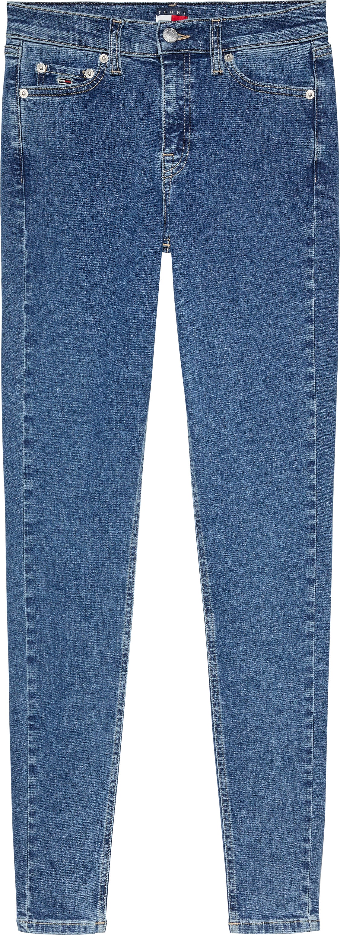 Tommy Jeans Skinny-fit-Jeans »NORA MR SKNY«, mit Waschung, mit Logo-Badge
