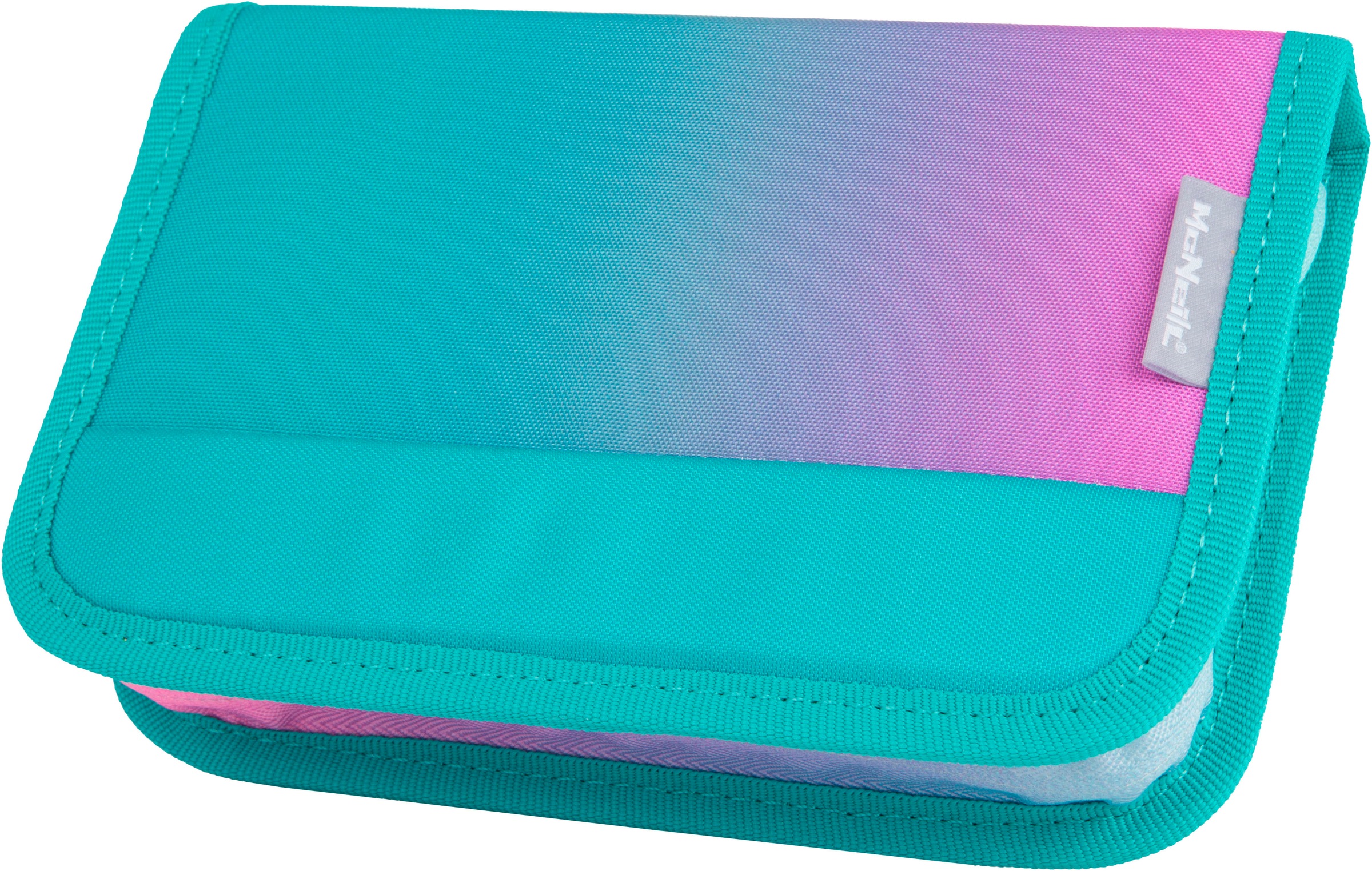 McNeill Schulranzen »Perfecto, Blueberry« reflektierende Streifen auf den Schultergurten;retroreflektierende Flächen inkl. Federmäppchen, Turnbeutel, Schlamperrolle & Motivmagnet