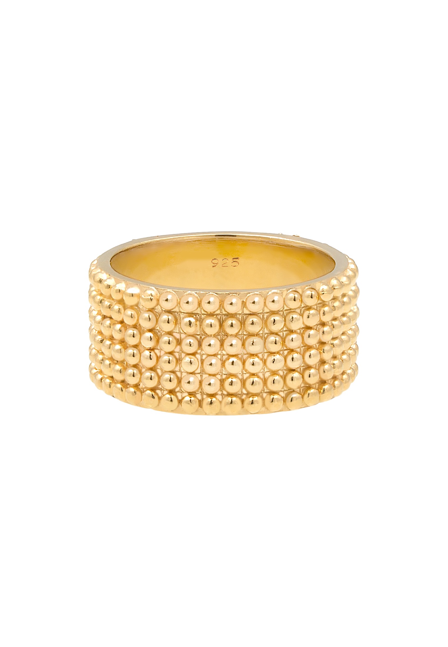 Elli Silberring »Ring Breit Bandring Dots Kugeln 925 Silber«