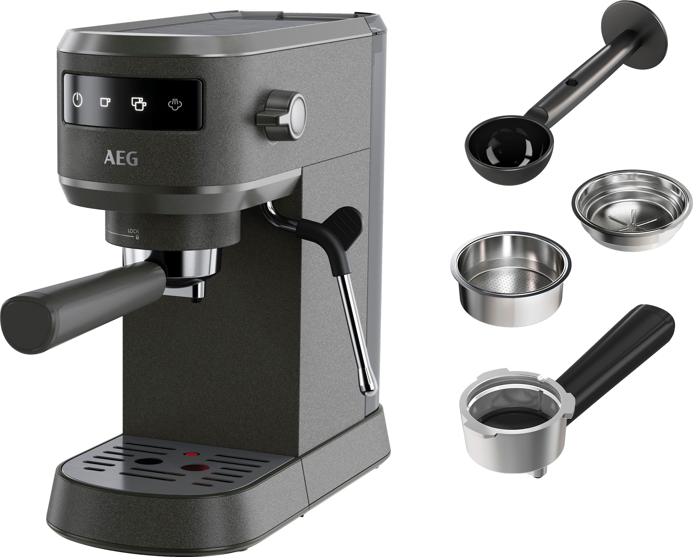 Espressomaschine »Gourmet 6 EC6-1-6BST«, Korbfilter, Siebträger
