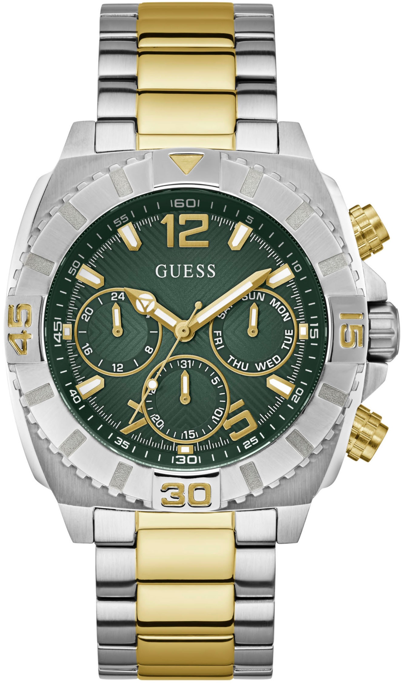 Guess Multifunktionsuhr »TRACTION« Quarzuhr, Armbanduhr, Herrenuhr, Datum, 12/24-Std.-Anzeige