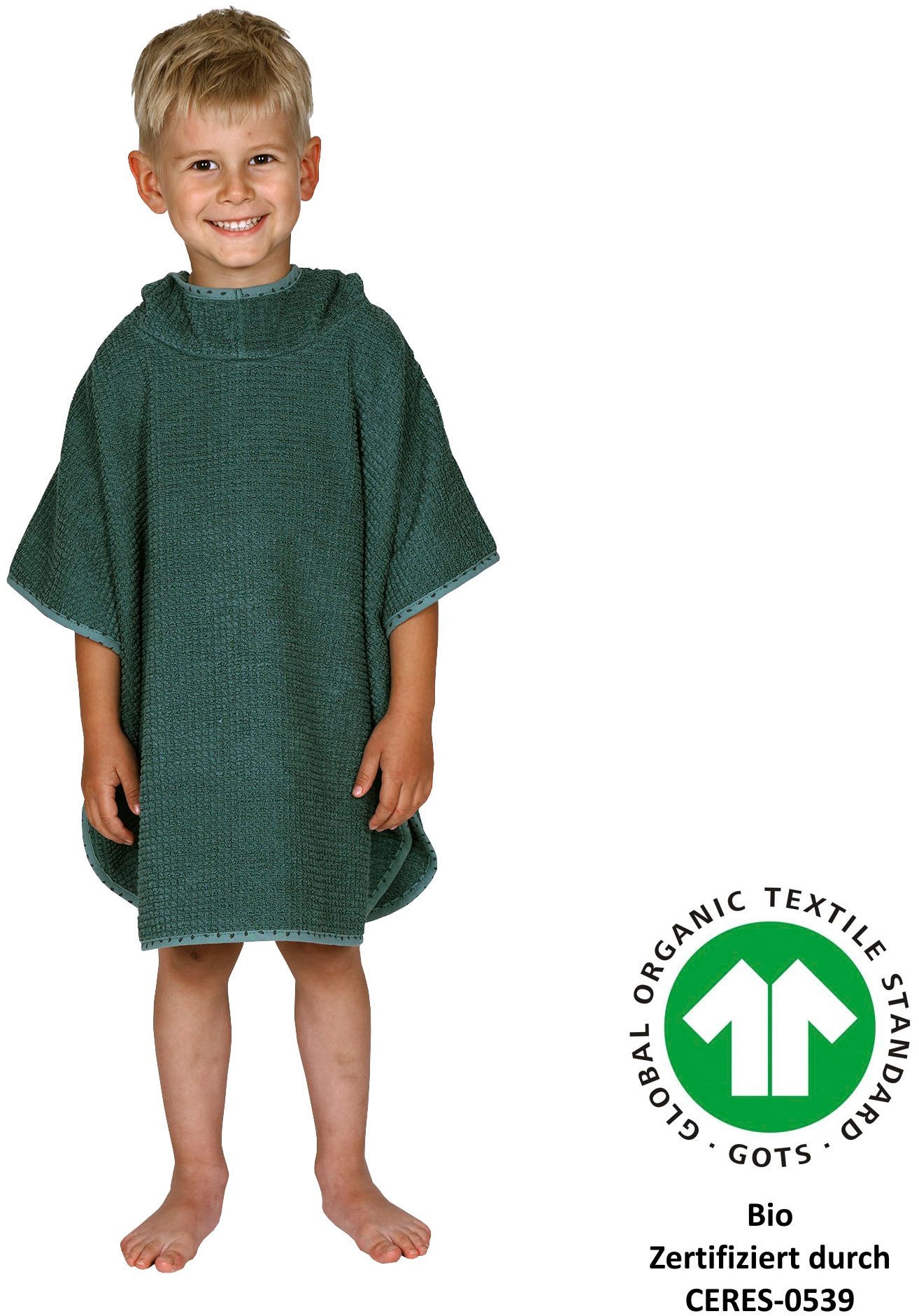Wörner, Unisex, »at home« Biobaumwolle, maschinenwaschbar, trocknergeeignet, pinie, Länge: 60 cm, flauschige Webfrottierware 450 g/m²