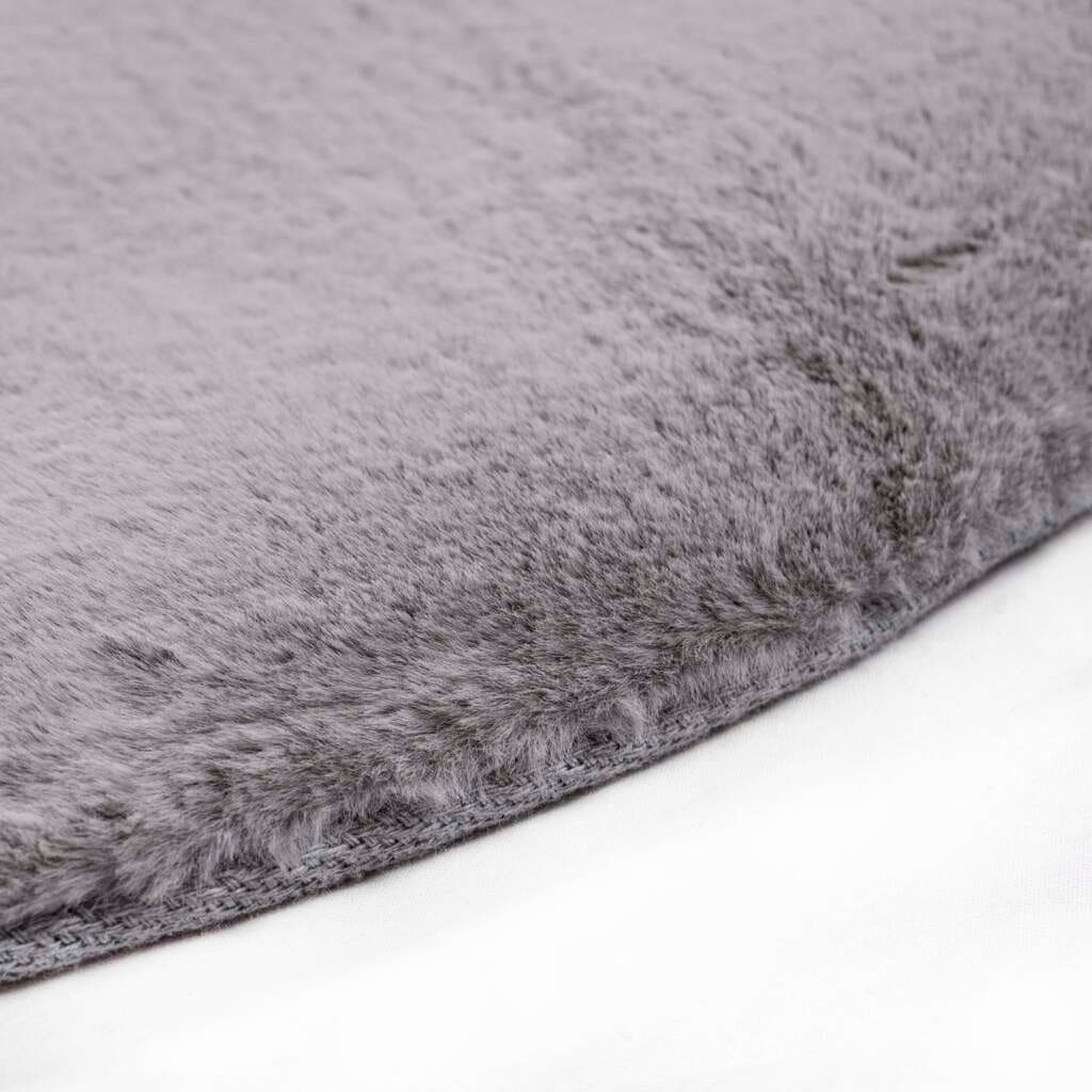 Carpet City Hochflor-Teppich »TOPIA400«, rund, 21 mm Höhe, besonders weich und kuschelig durch Polyester, Uni-Farben